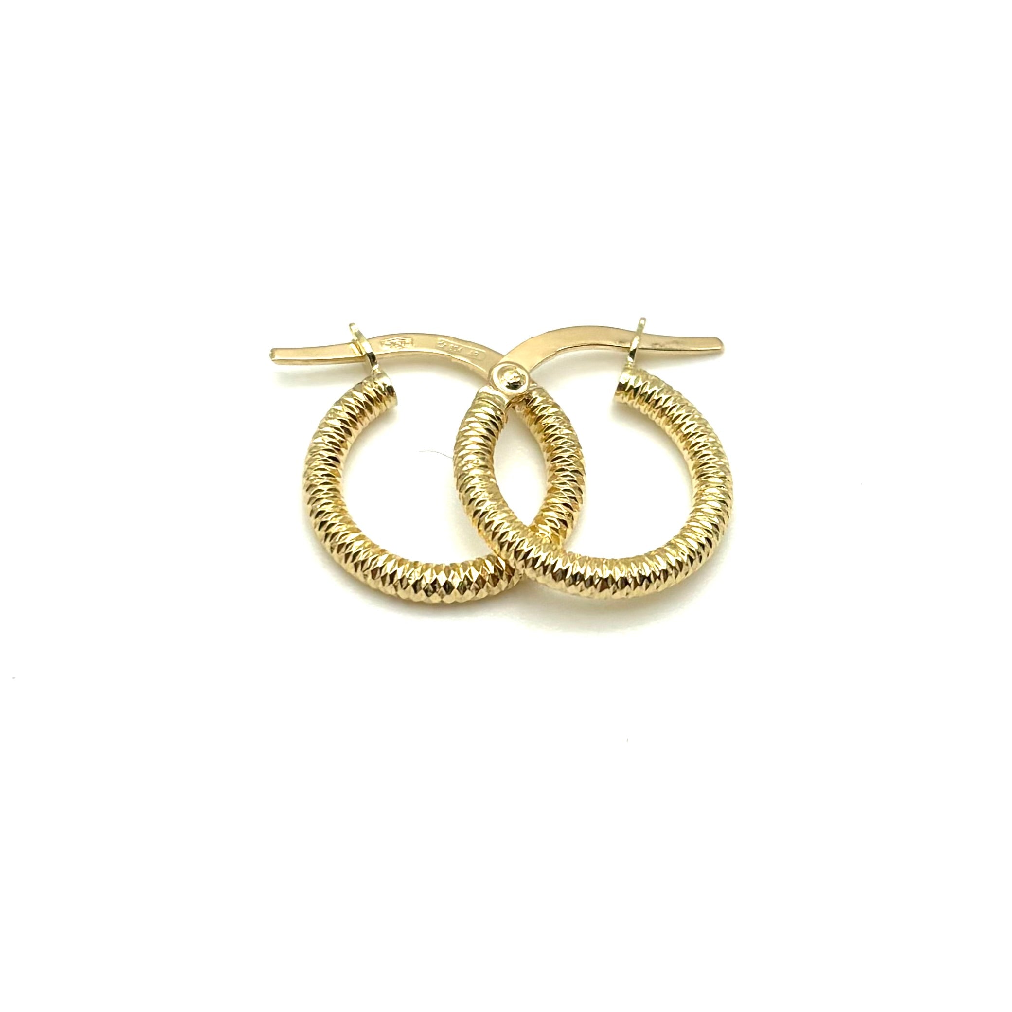 18K GOLD CARMELA HOOP EARRINGS - HANDMADE IN ITALY