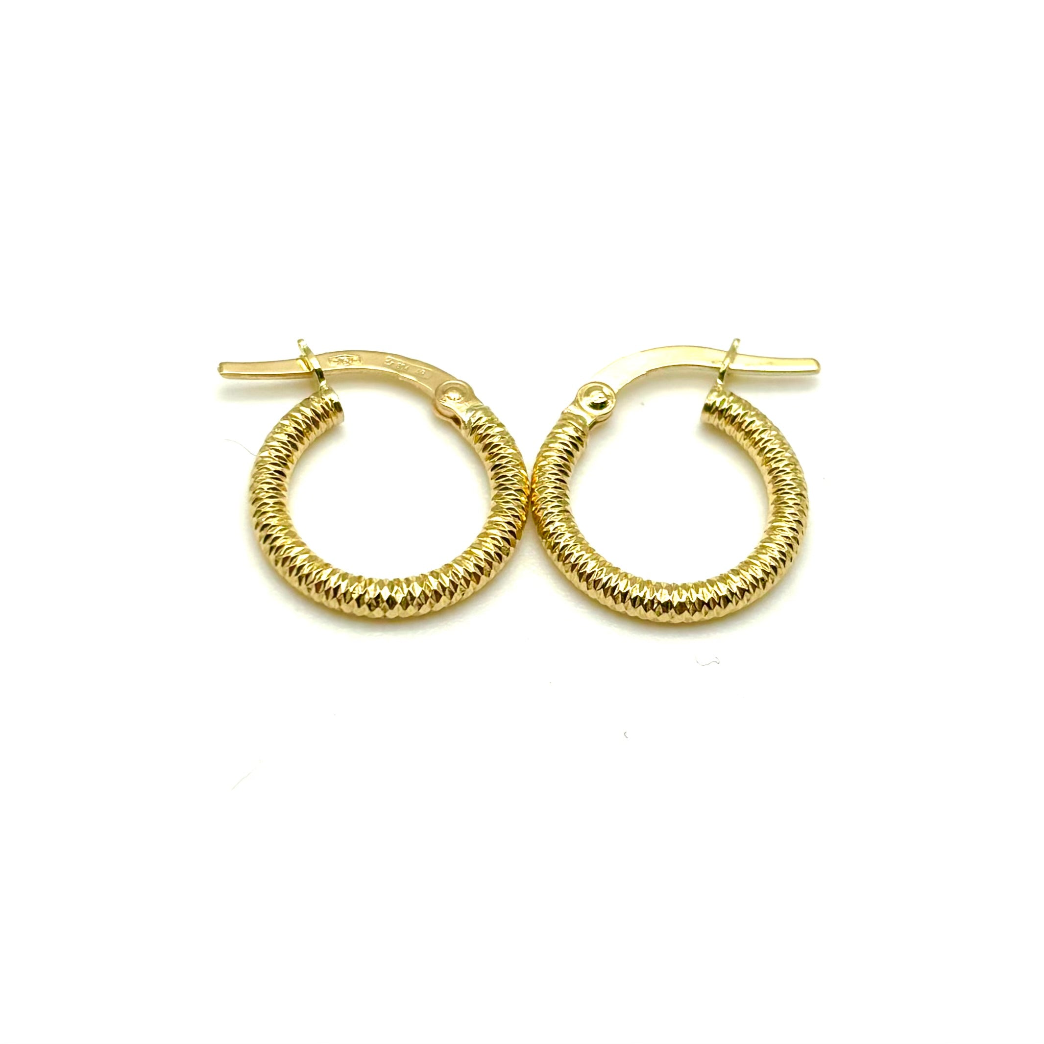 18K GOLD CARMELA HOOP EARRINGS - HANDMADE IN ITALY