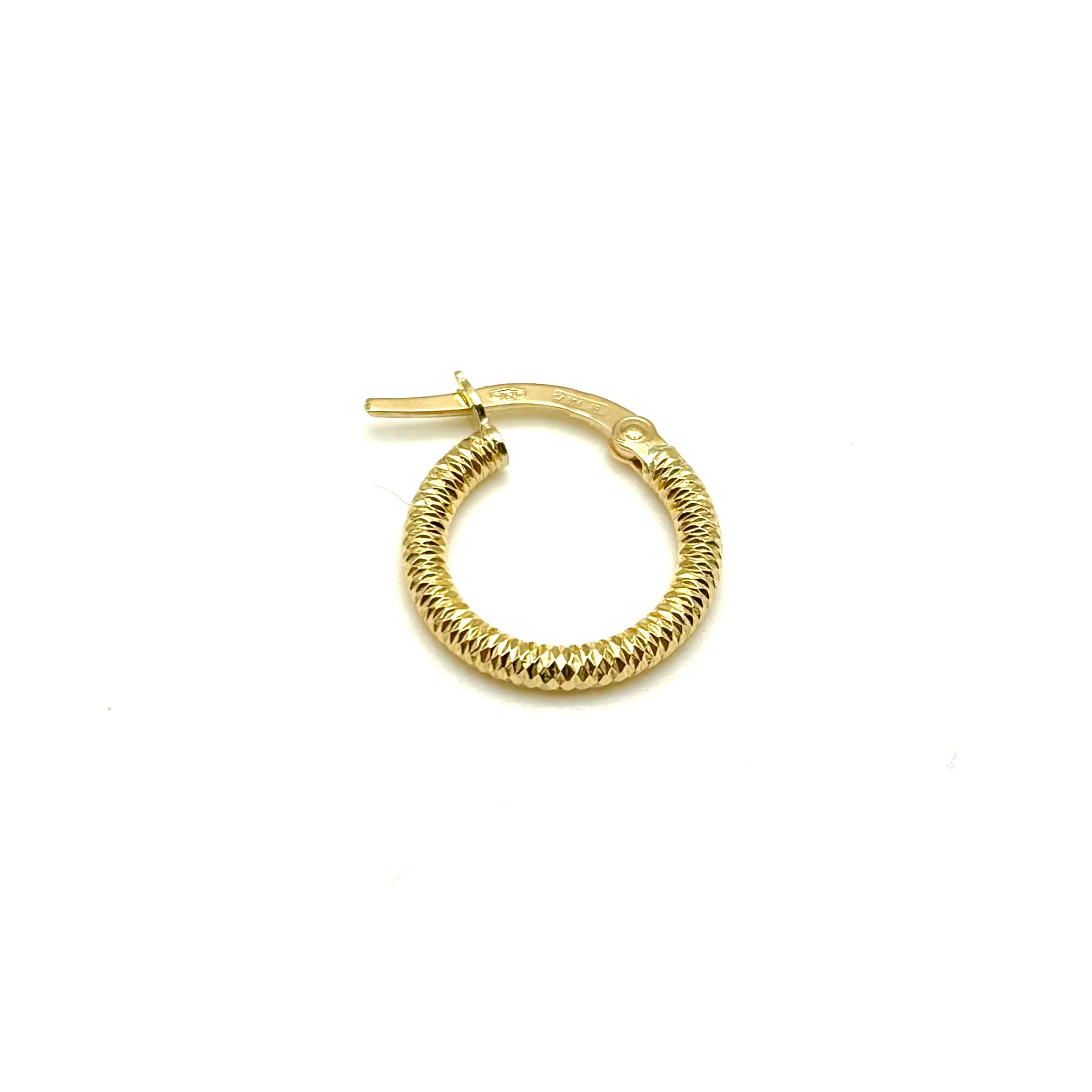 18K GOLD CARMELA HOOP EARRINGS - HANDMADE IN ITALY