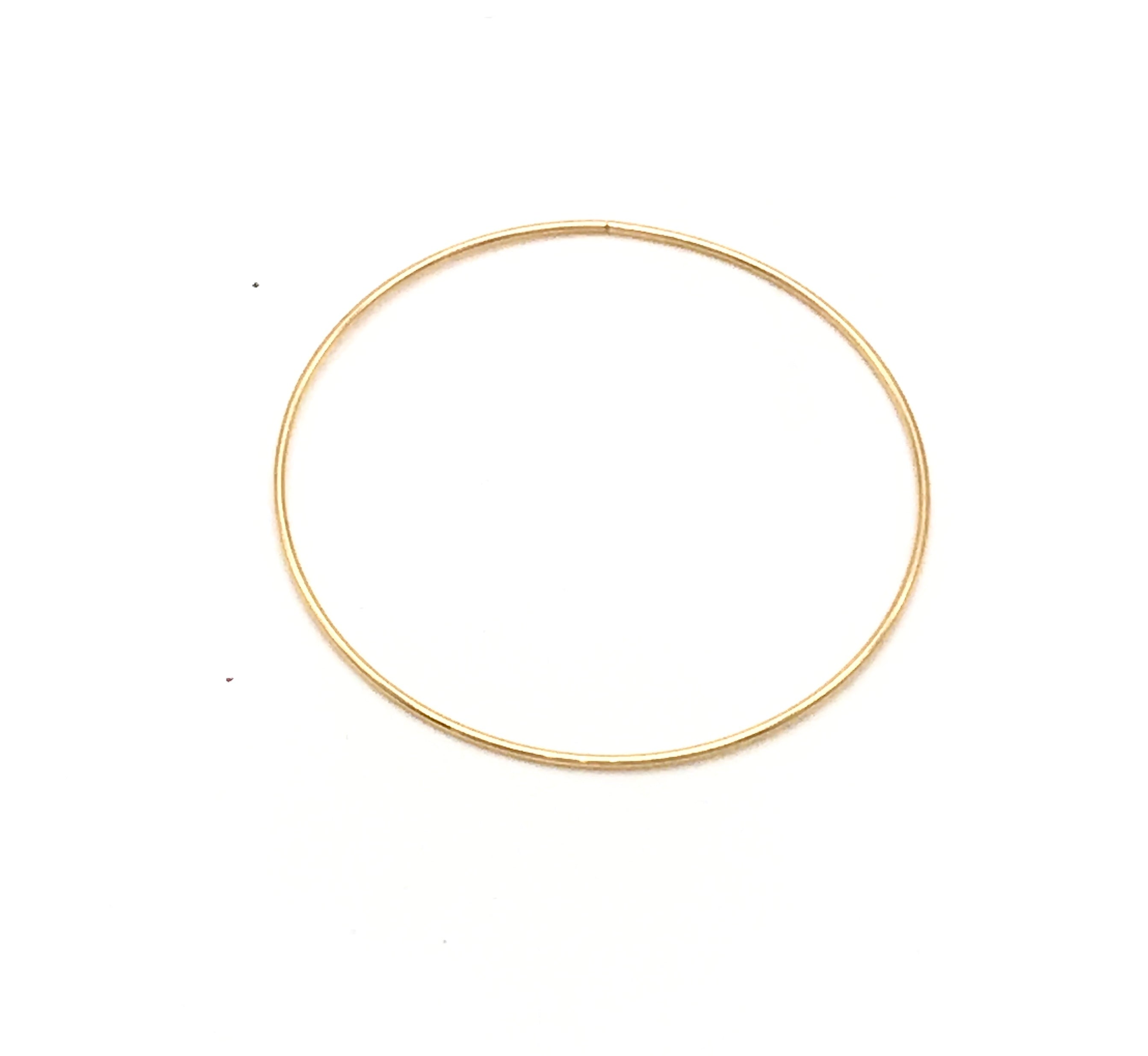 18K GOLD NICOLE LARGE HOOP EARRINGS - HANDMADE IN ITALY
