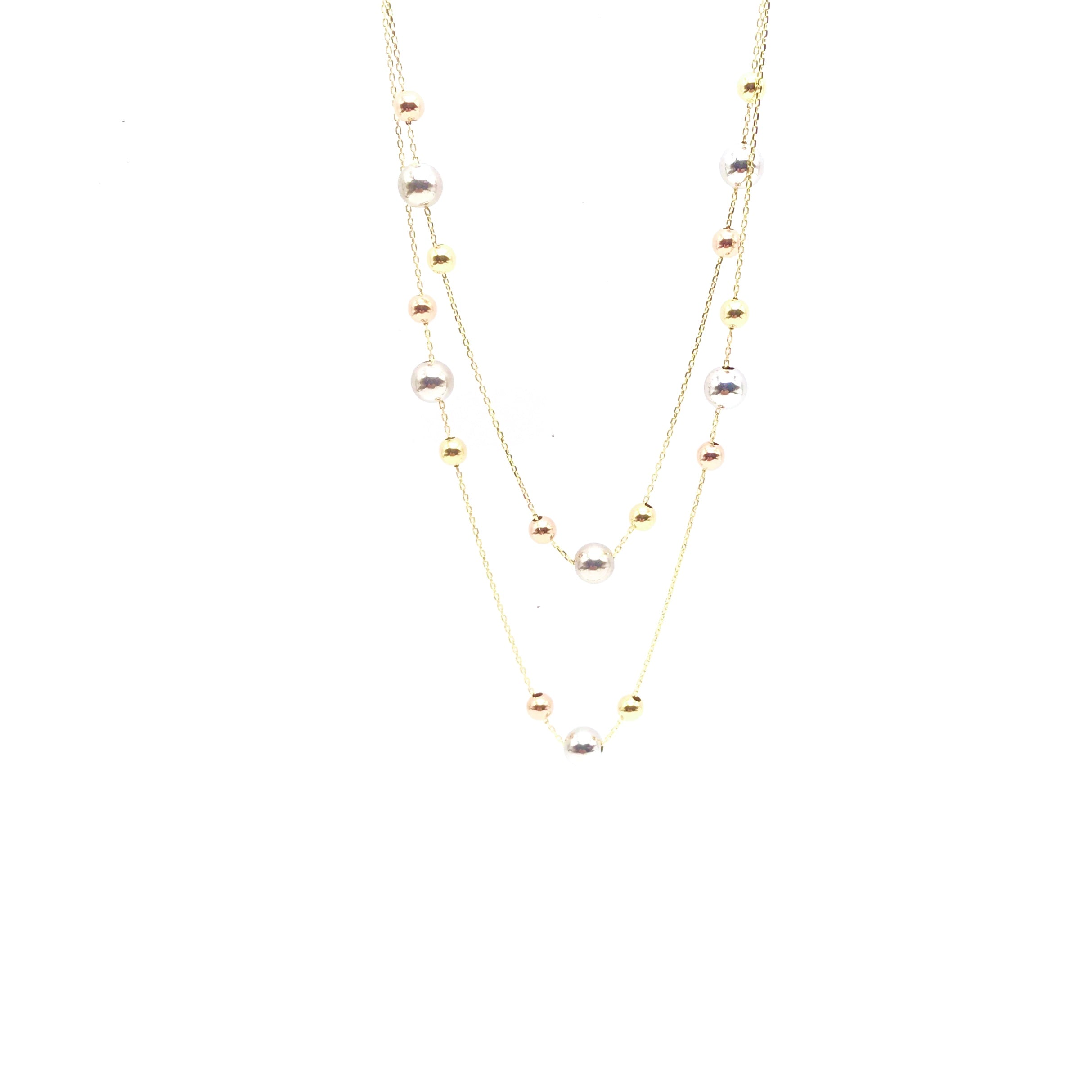 GOLD ADRIA SPHERES NECKLACE - HANDMADE IN ITALY