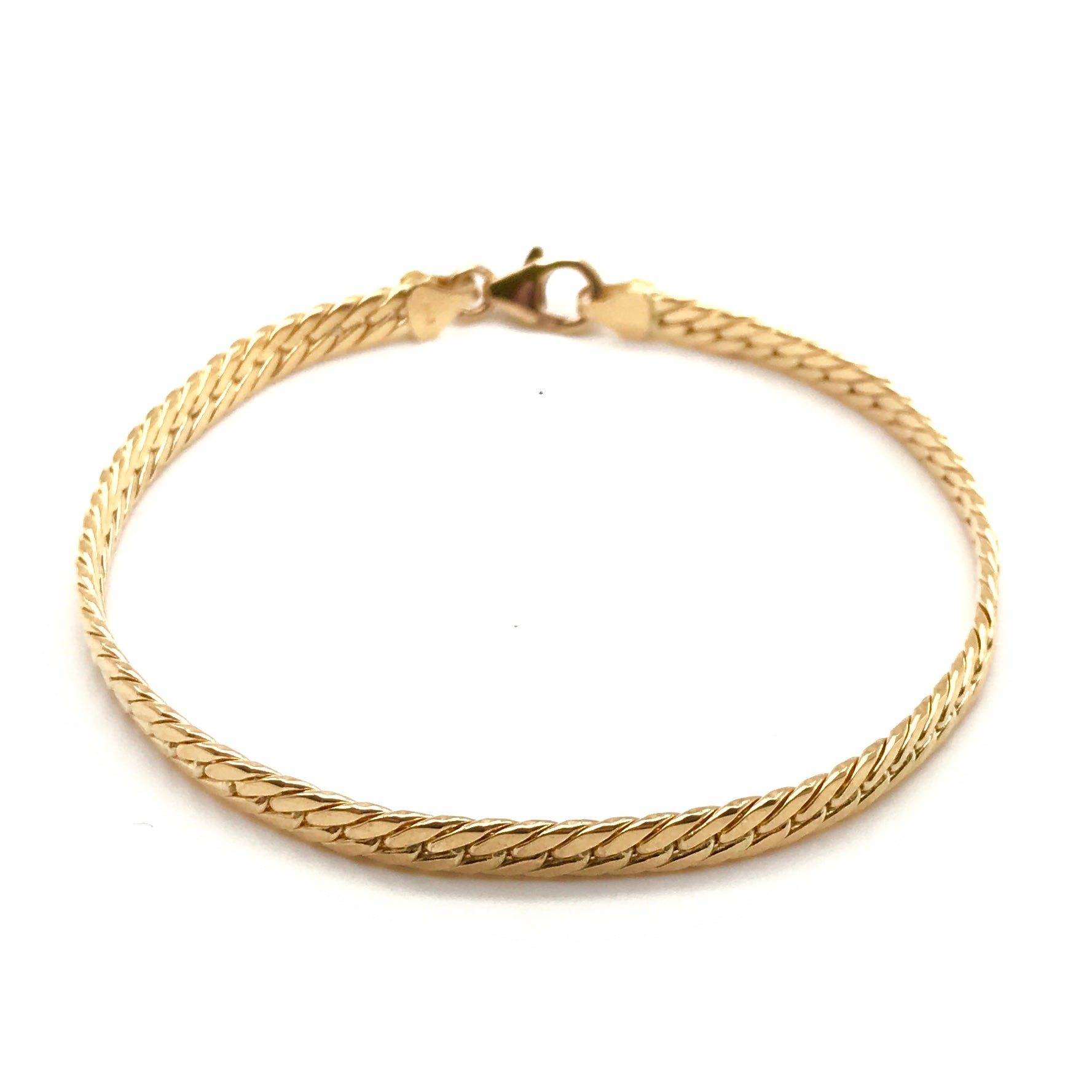 18K GOLD STEFANIA CHAIN BRACELET - HANDMADE IN ITALY