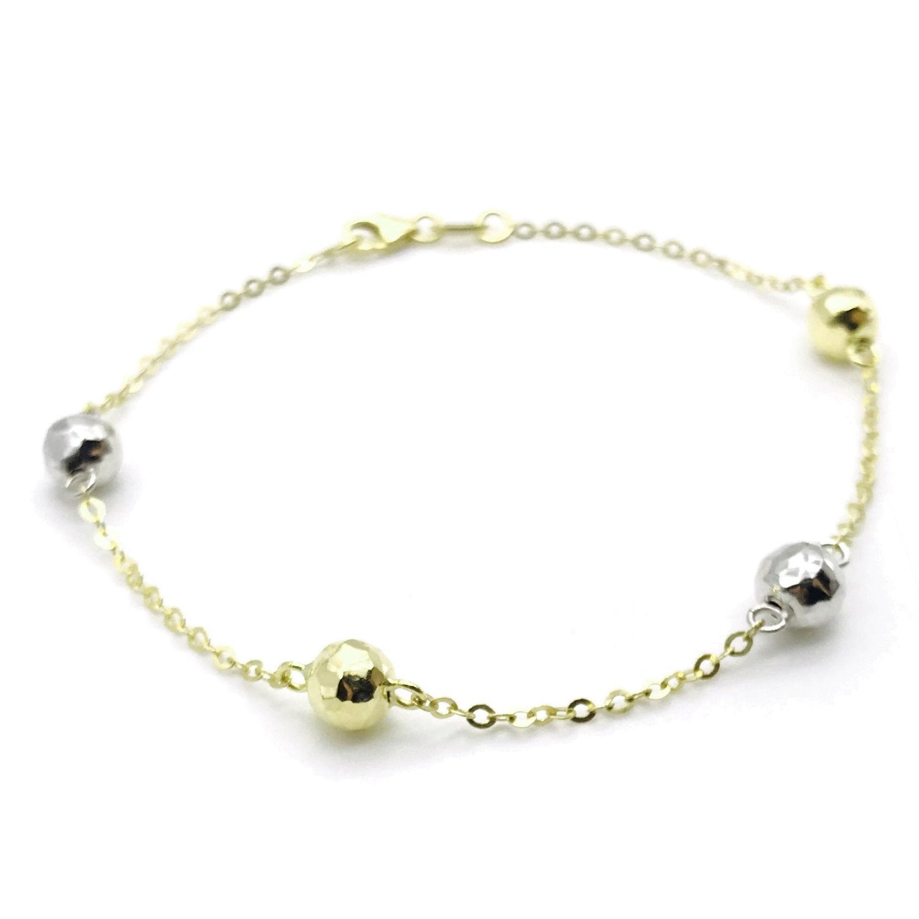 18K GOLD BONNIE SPHERES BRACELET - HANDMADE IN ITALY