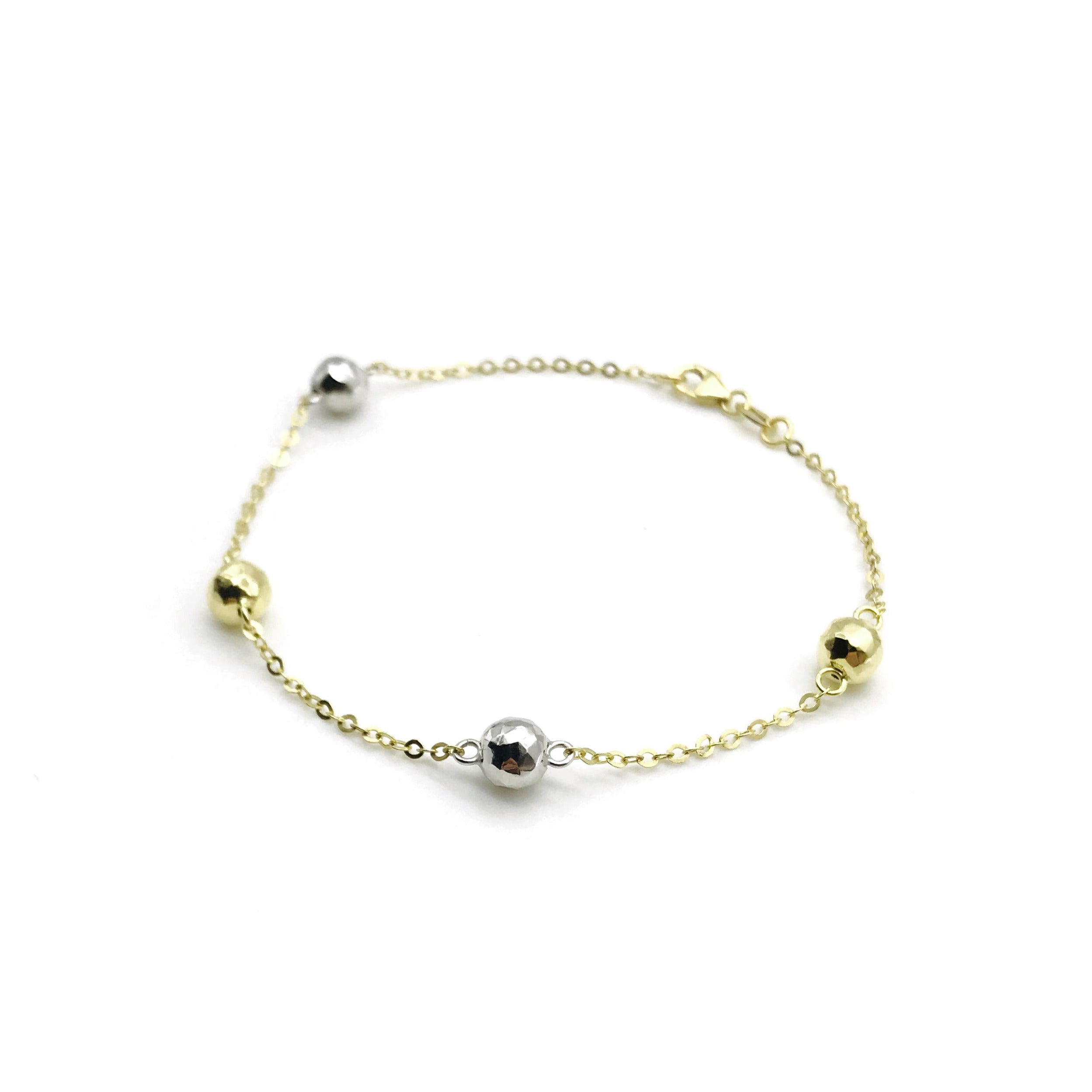 18K GOLD BONNIE SPHERES BRACELET - HANDMADE IN ITALY