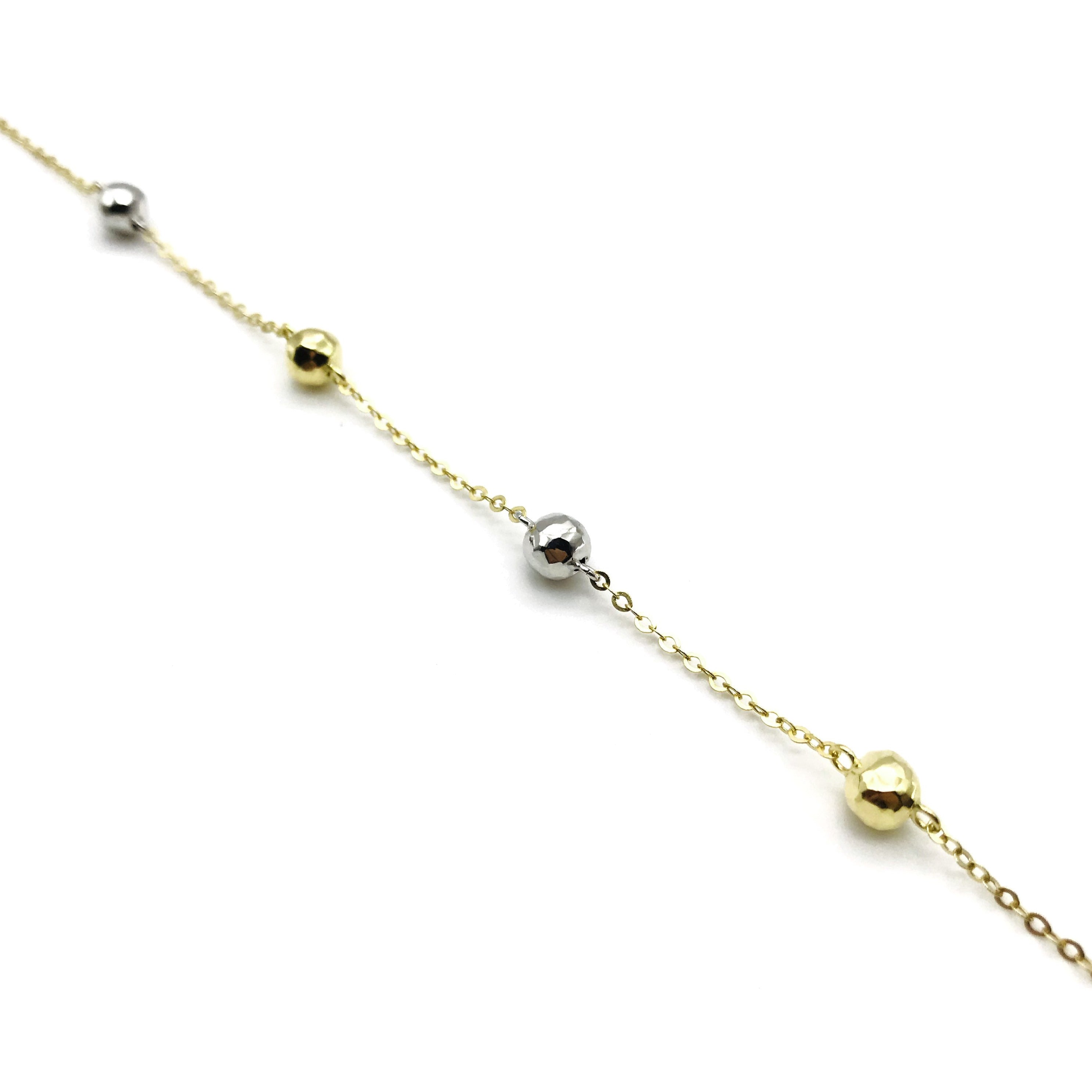 18K GOLD BONNIE SPHERES BRACELET - HANDMADE IN ITALY