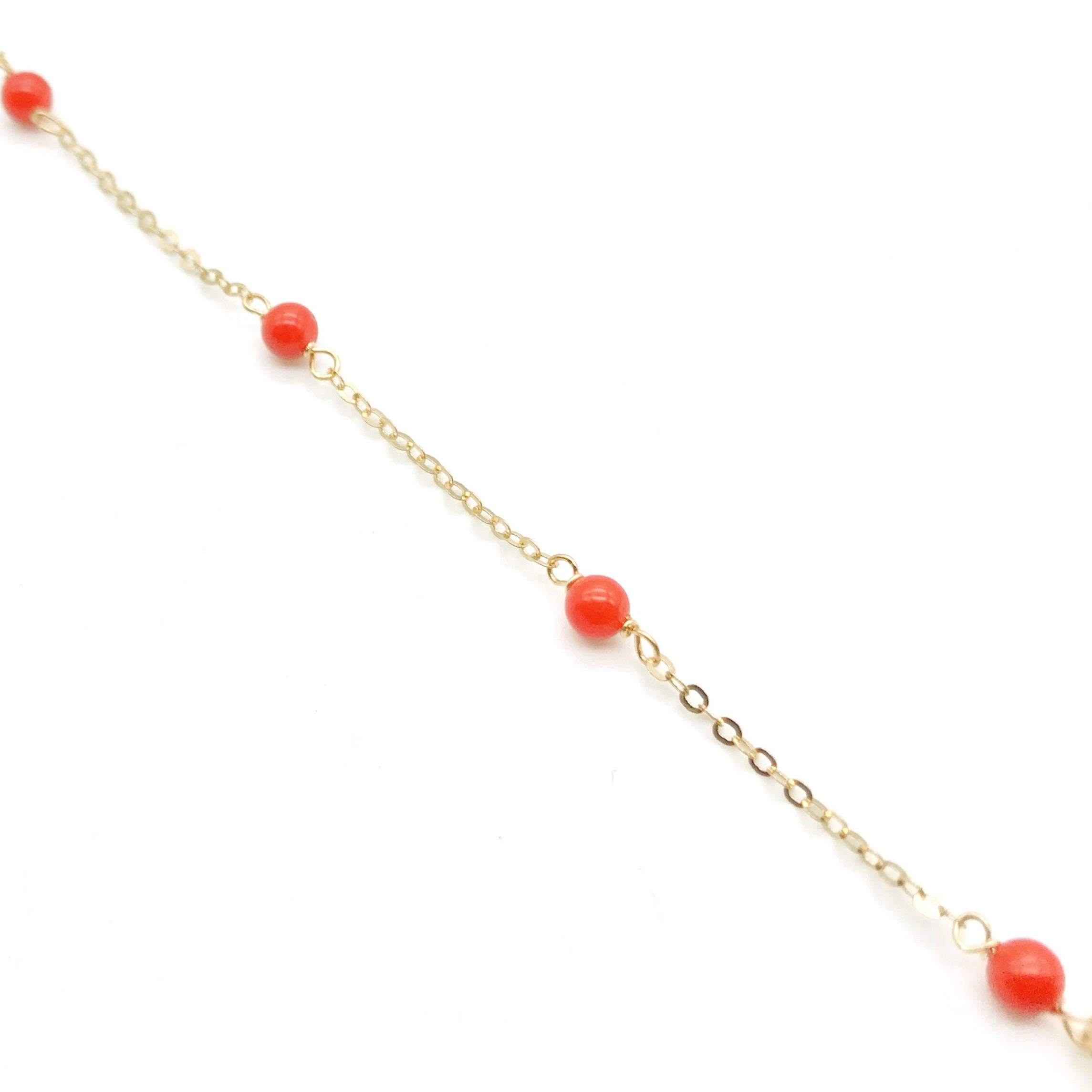 18K GOLD APOLLO CORALS BRACELET - HANDMADE IN ITALY