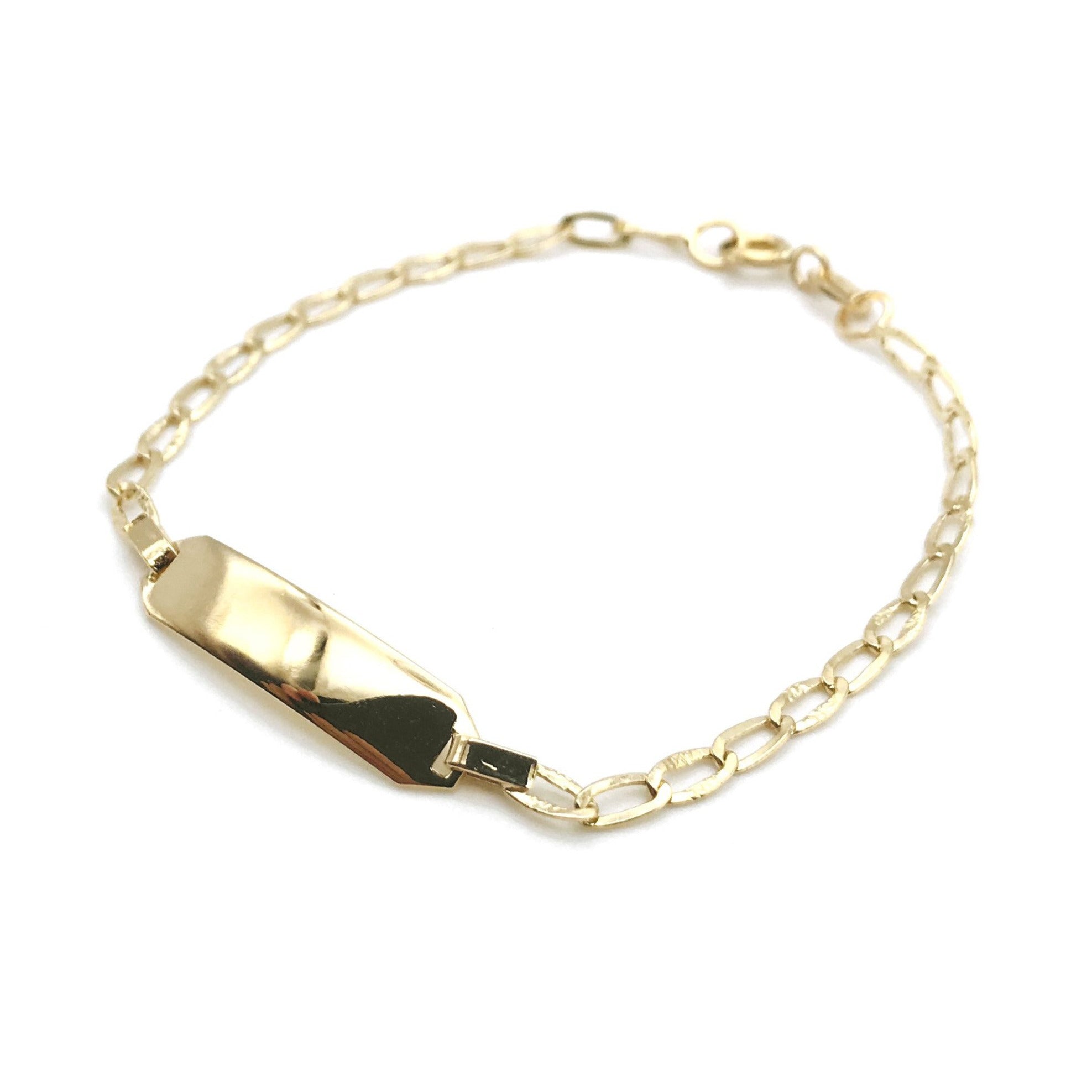 18K GOLD ROMA BAR BRACELET - HANDMADE IN ITALY