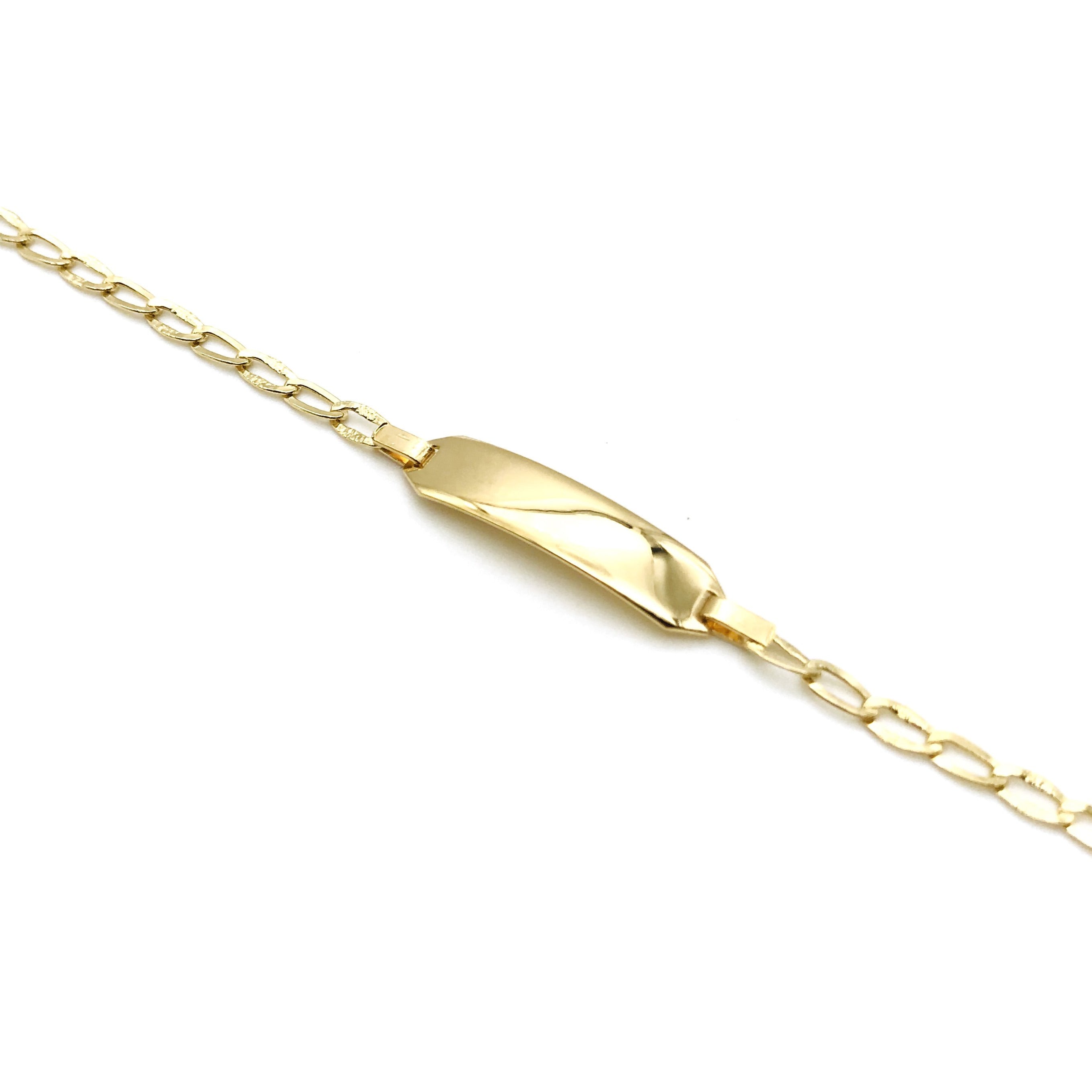 18K GOLD ROMA BAR BRACELET - HANDMADE IN ITALY