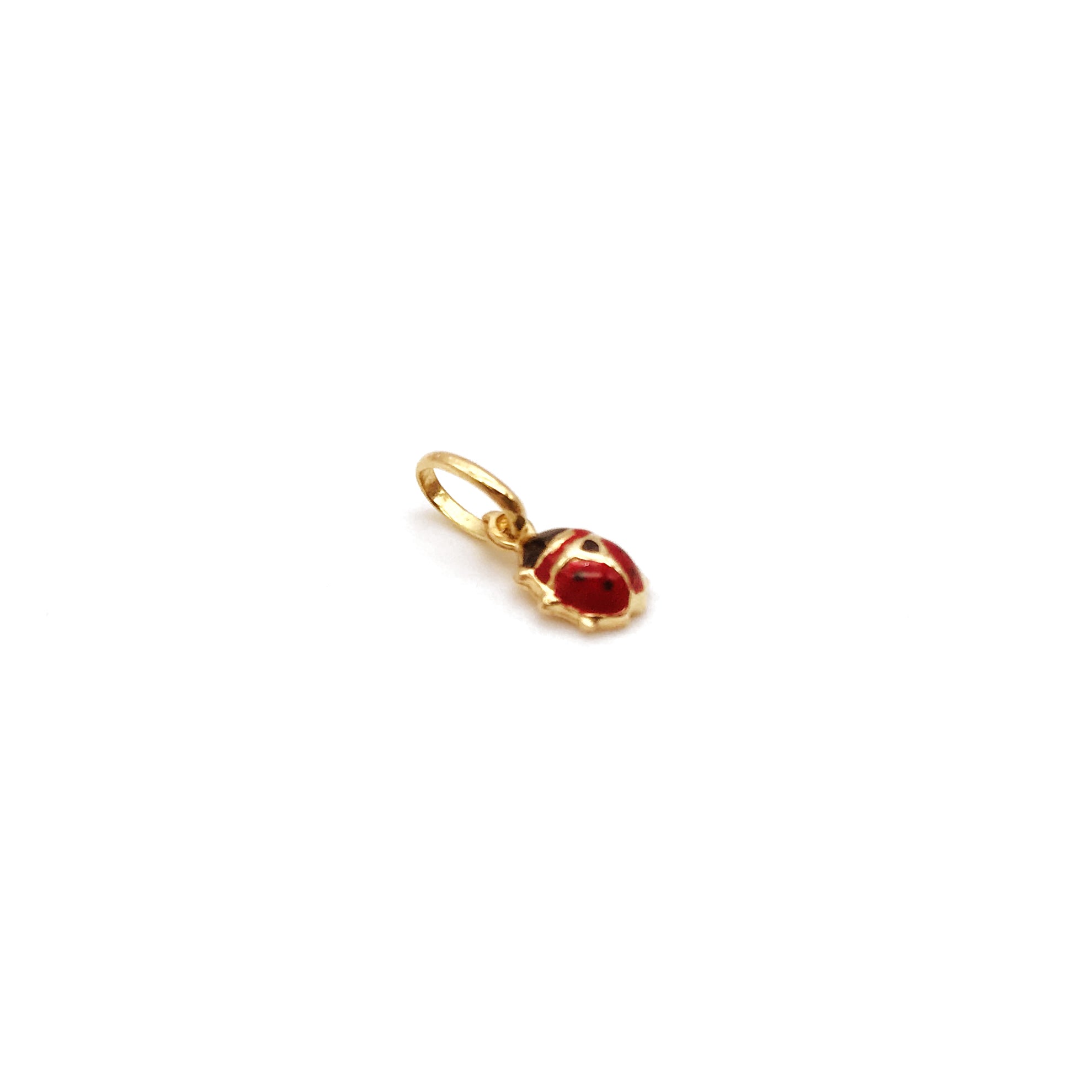 18K GOLD BABY EVA LADYBUG PENDANT - HANDMADE IN ITALY