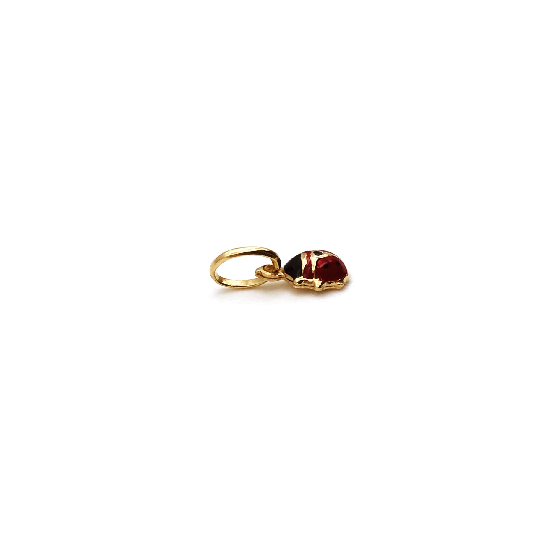 18K GOLD BABY EVA LADYBUG PENDANT - HANDMADE IN ITALY