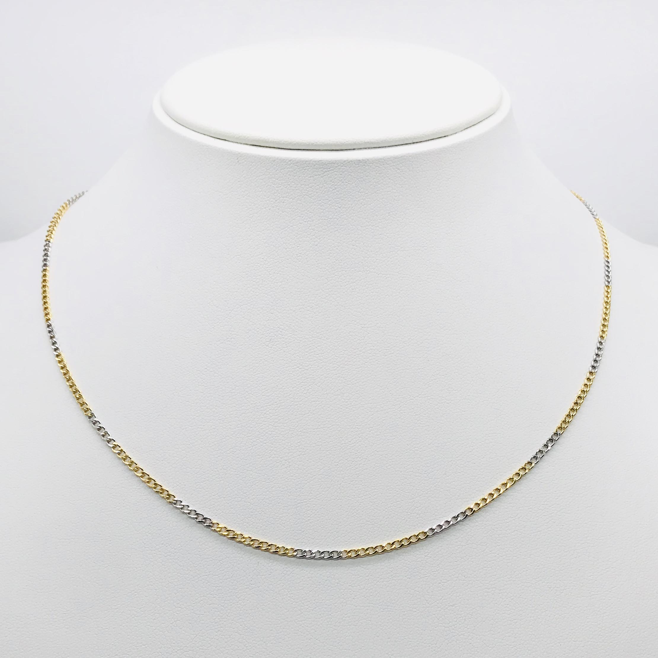 18K GOLD LITTLE BOSTON BIS CHAIN - HANDMADE IN ITALY