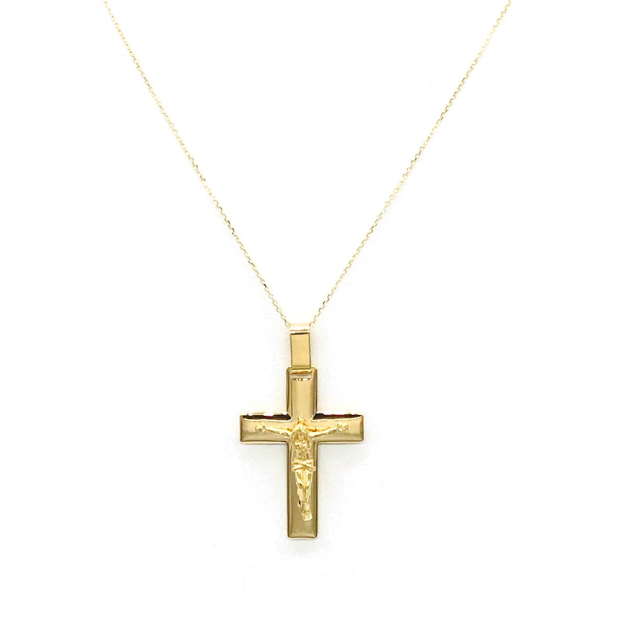 18K GOLD PENDANT NECKLACE - HANDMADE IN ITALY