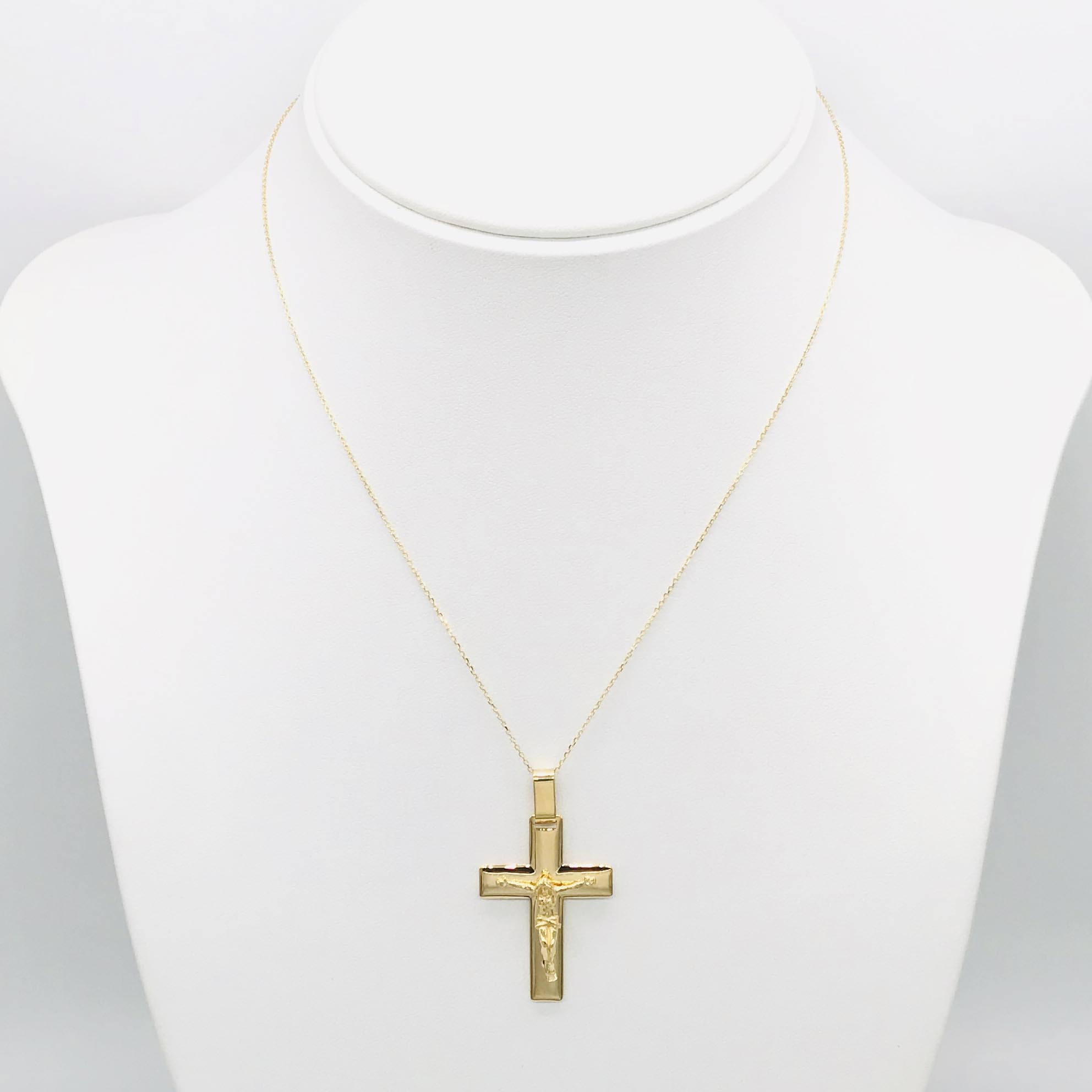18K GOLD PENDANT NECKLACE - HANDMADE IN ITALY