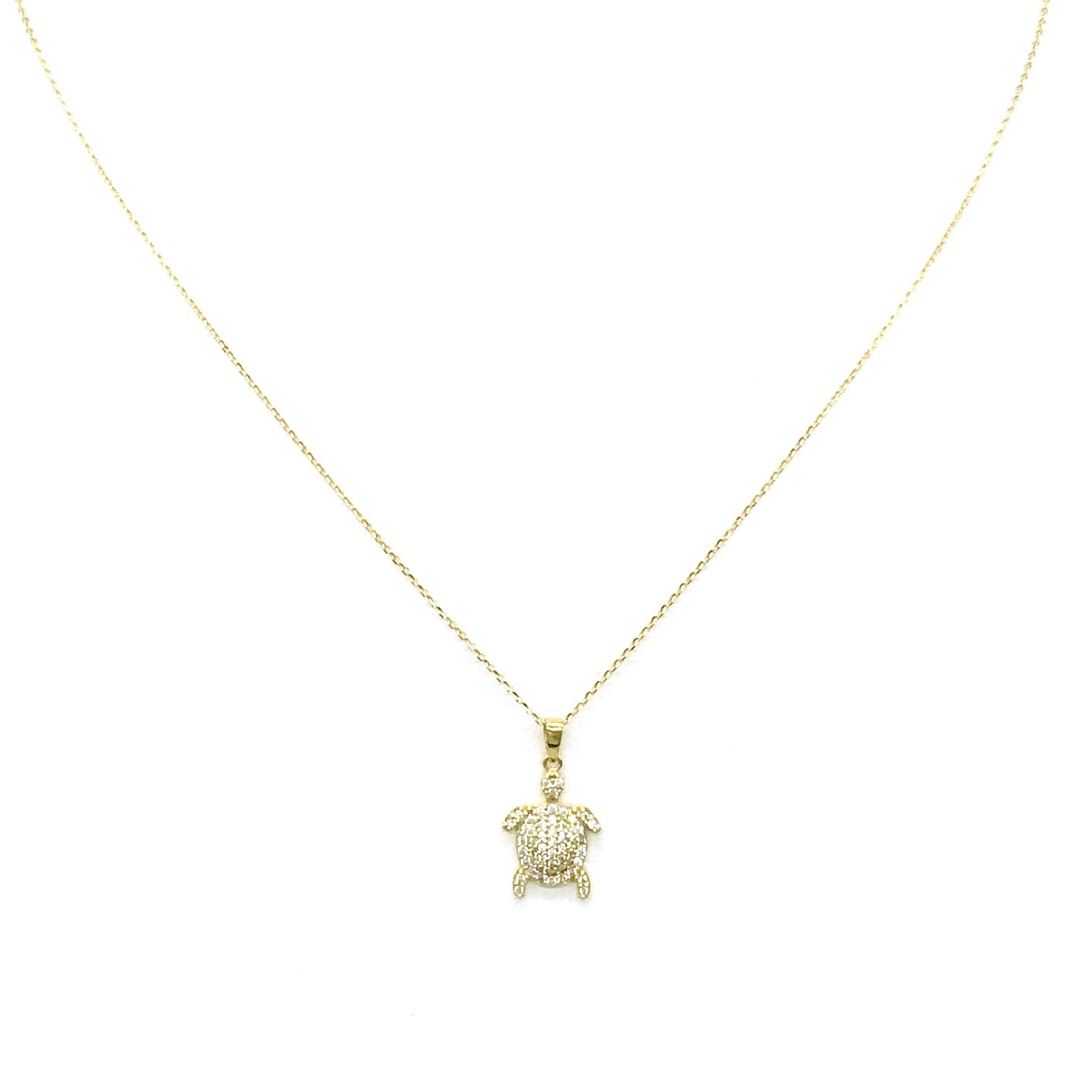 18K GOLD PENDANT NECKLACE - HANDMADE IN ITALY