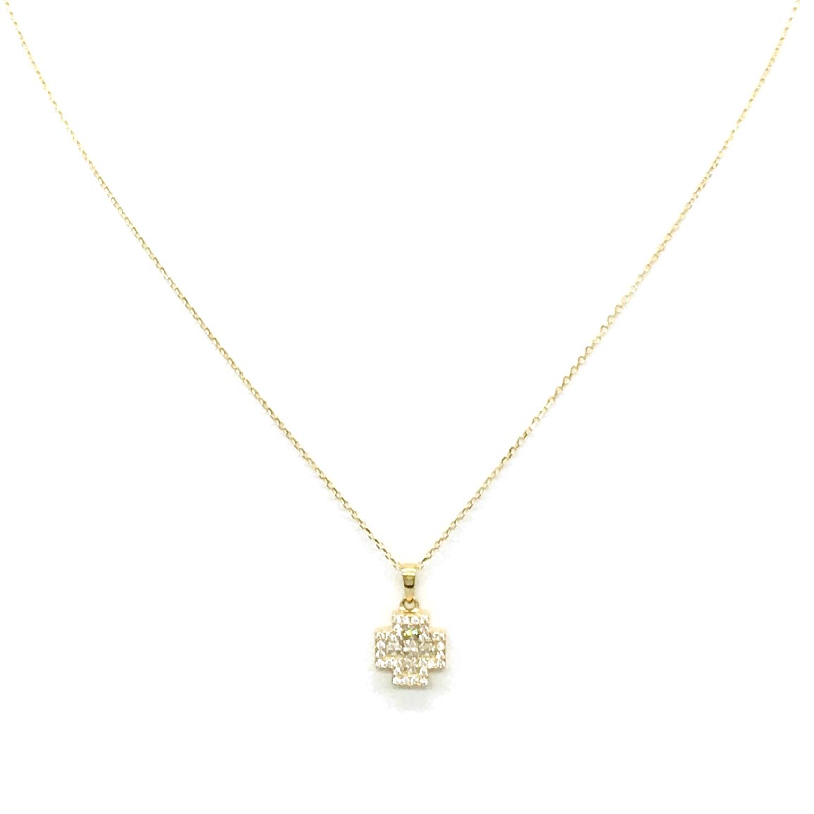 18K GOLD PENDANT NECKLACE - HANDMADE IN ITALY