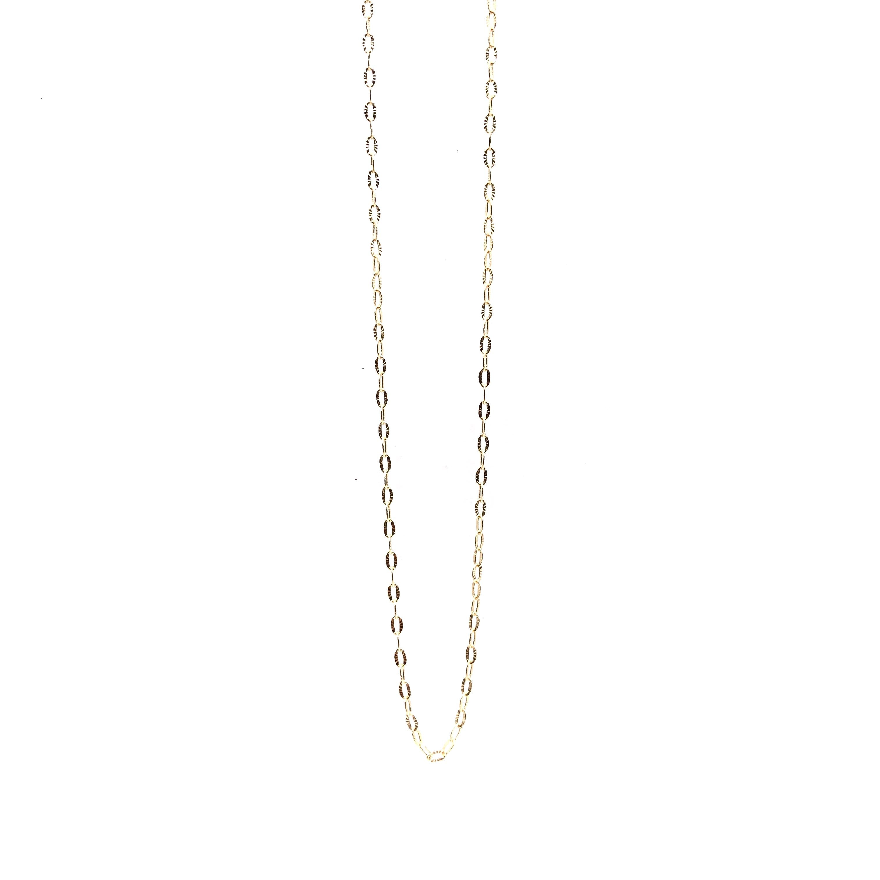 18K GOLD SIMPLE CHAIN - HANDMADE IN ITALY