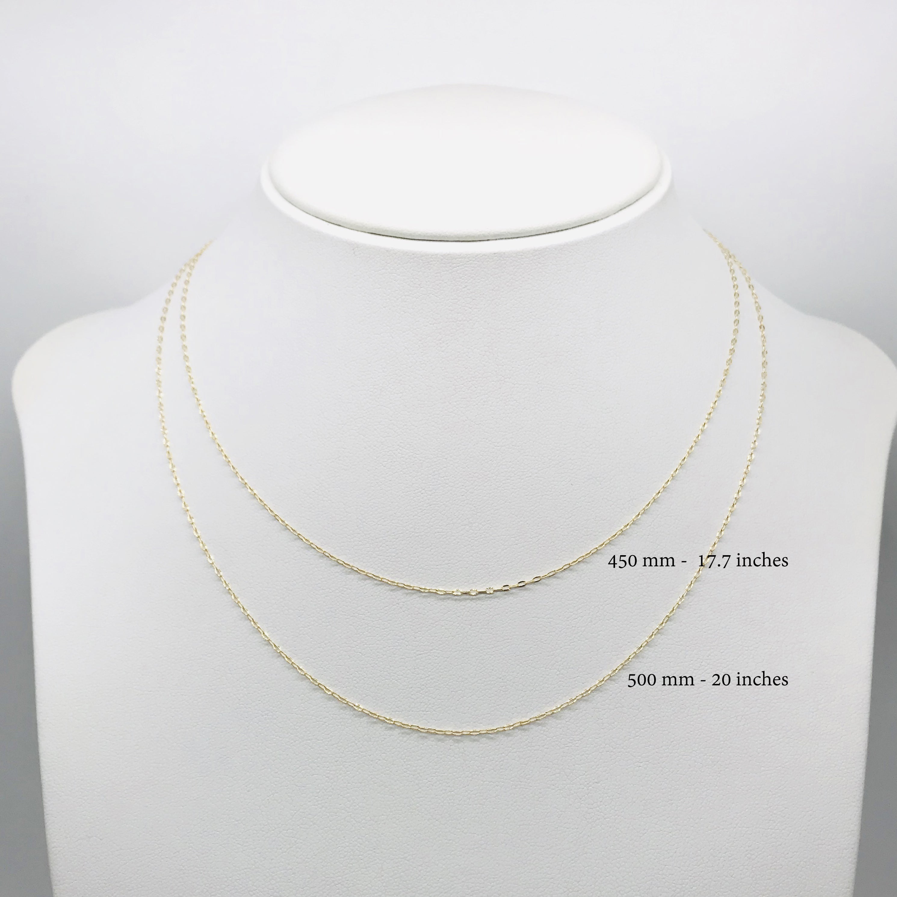 18K GOLD SIMPLE CHAIN - HANDMADE IN ITALY