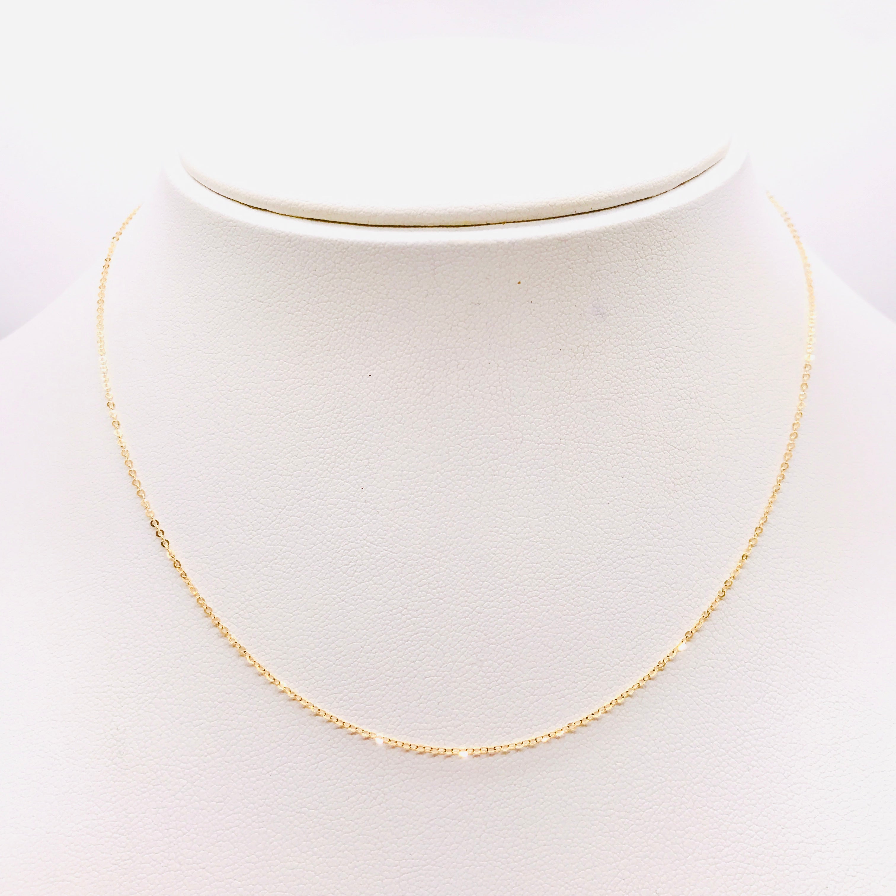 18K GOLD SIMPLE CHAIN - HANDMADE IN ITALY