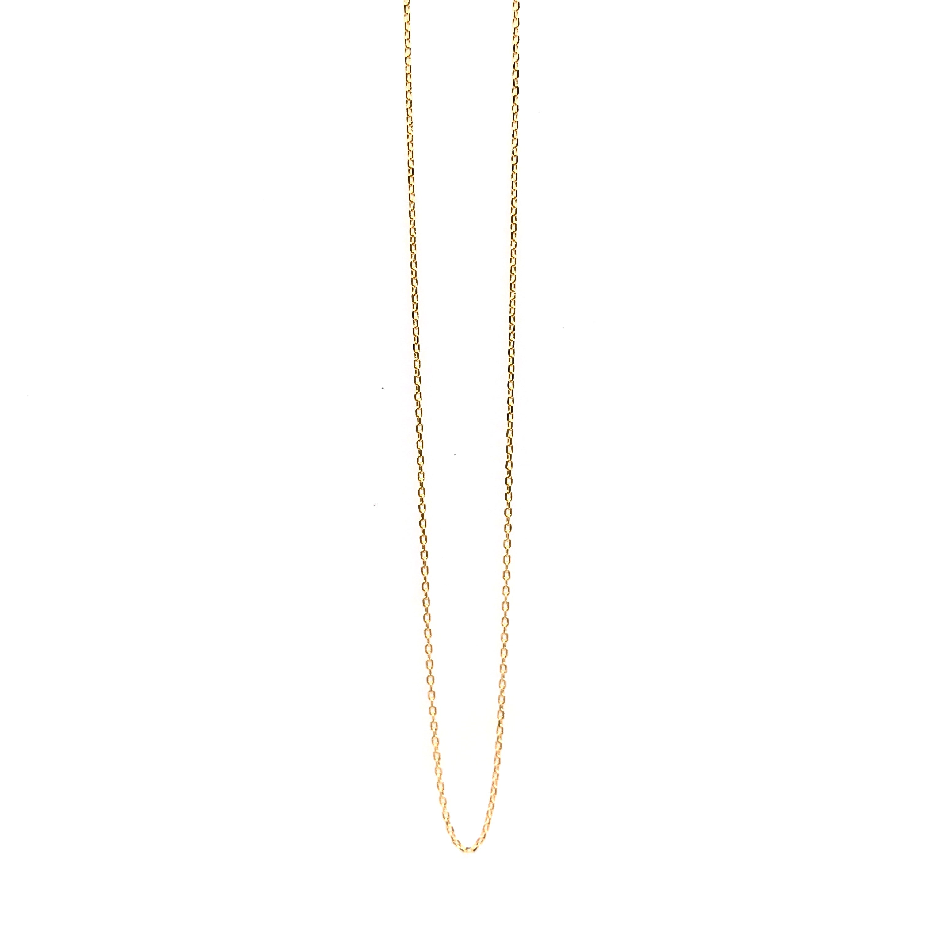 18K GOLD SIMPLE CHAIN - HANDMADE IN ITALY