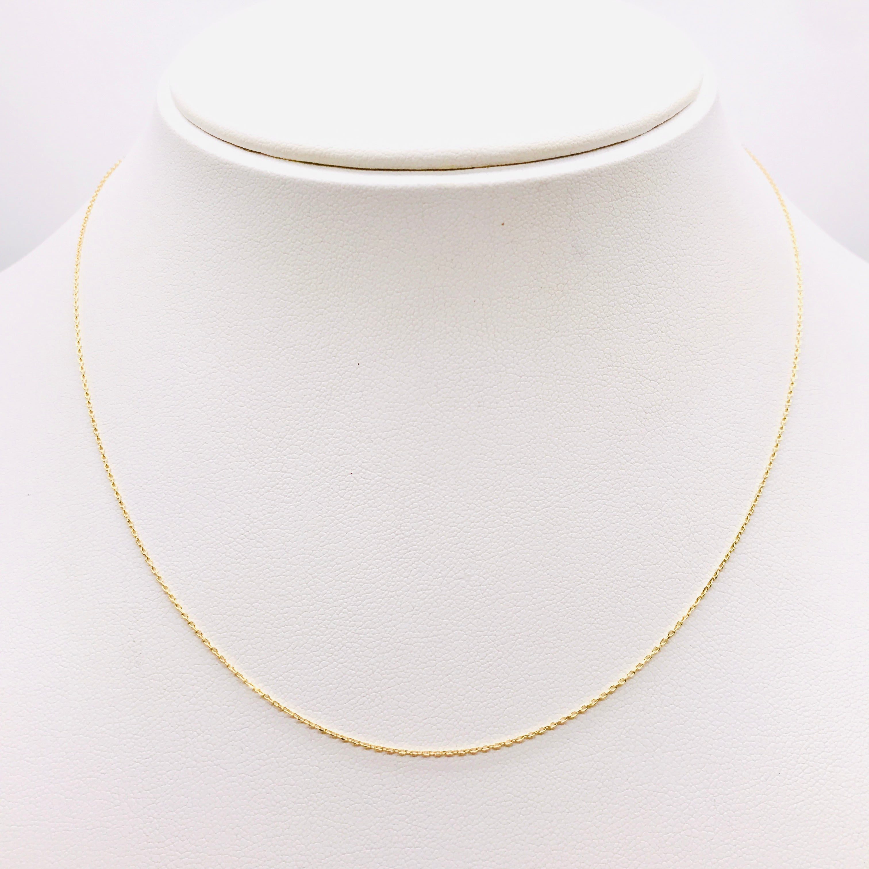 18K GOLD SIMPLE CHAIN - HANDMADE IN ITALY