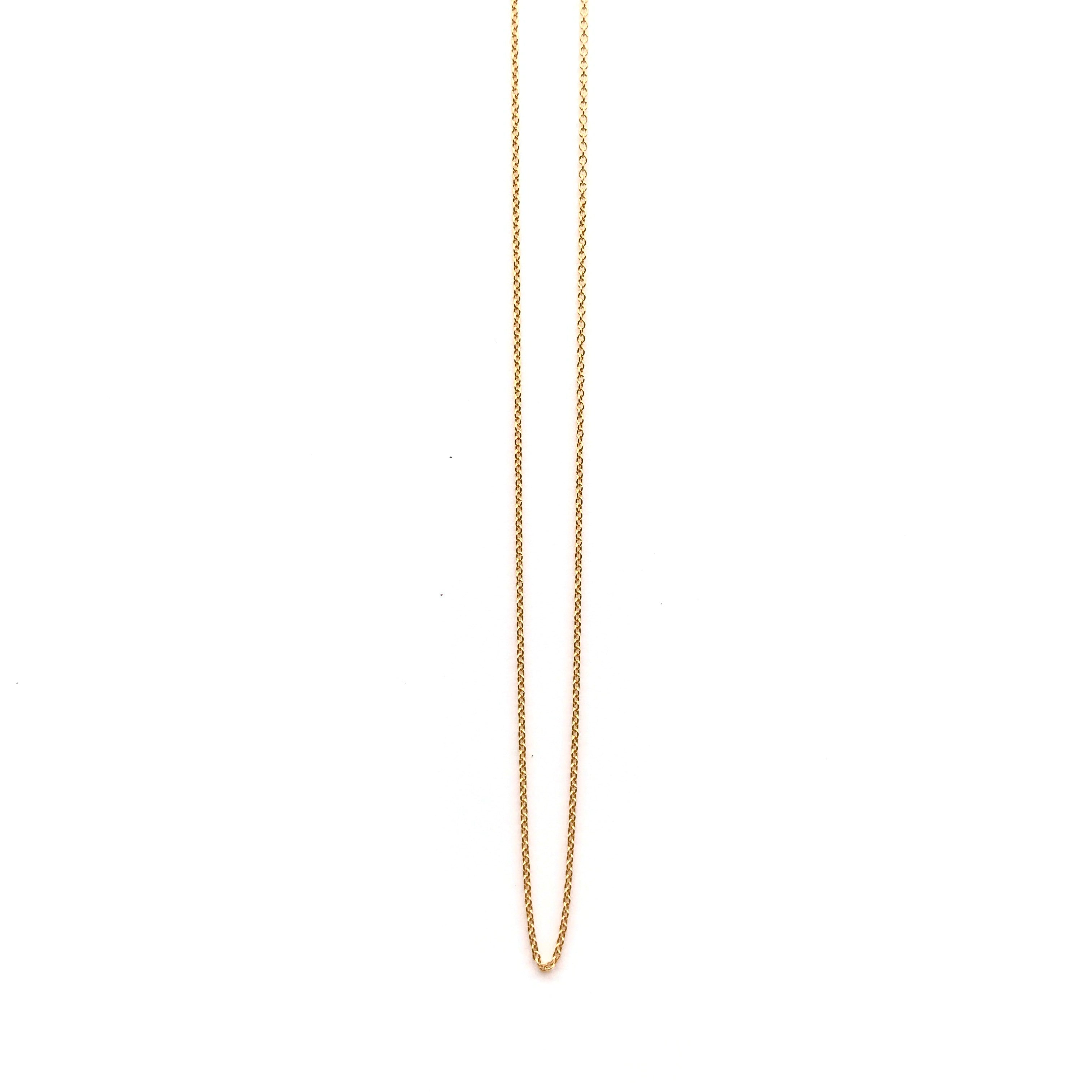 18K GOLD SIMPLE CHAIN - HANDMADE IN ITALY