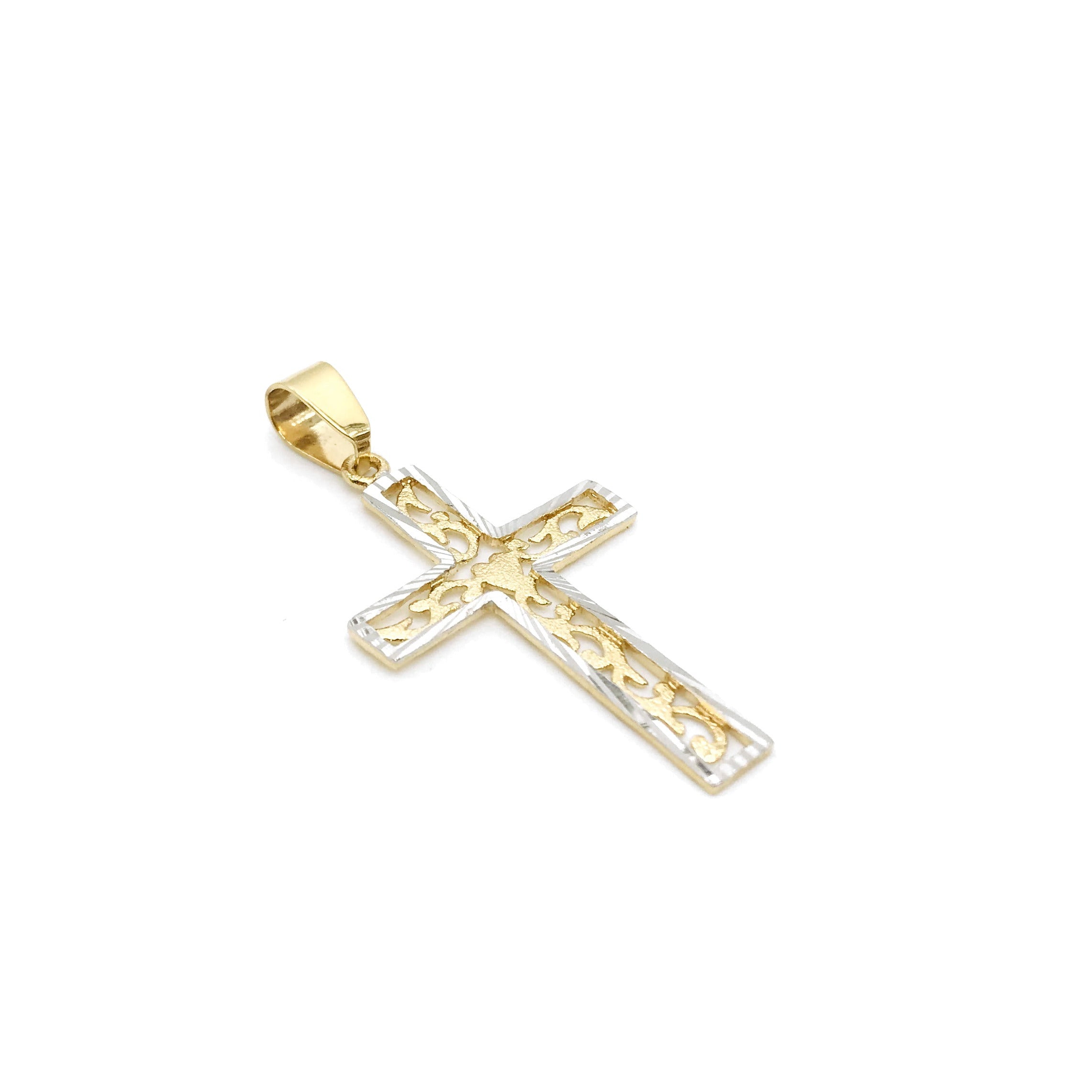 18K GOLD CAMMIE CROSS - HANDMADE IN ITALY
