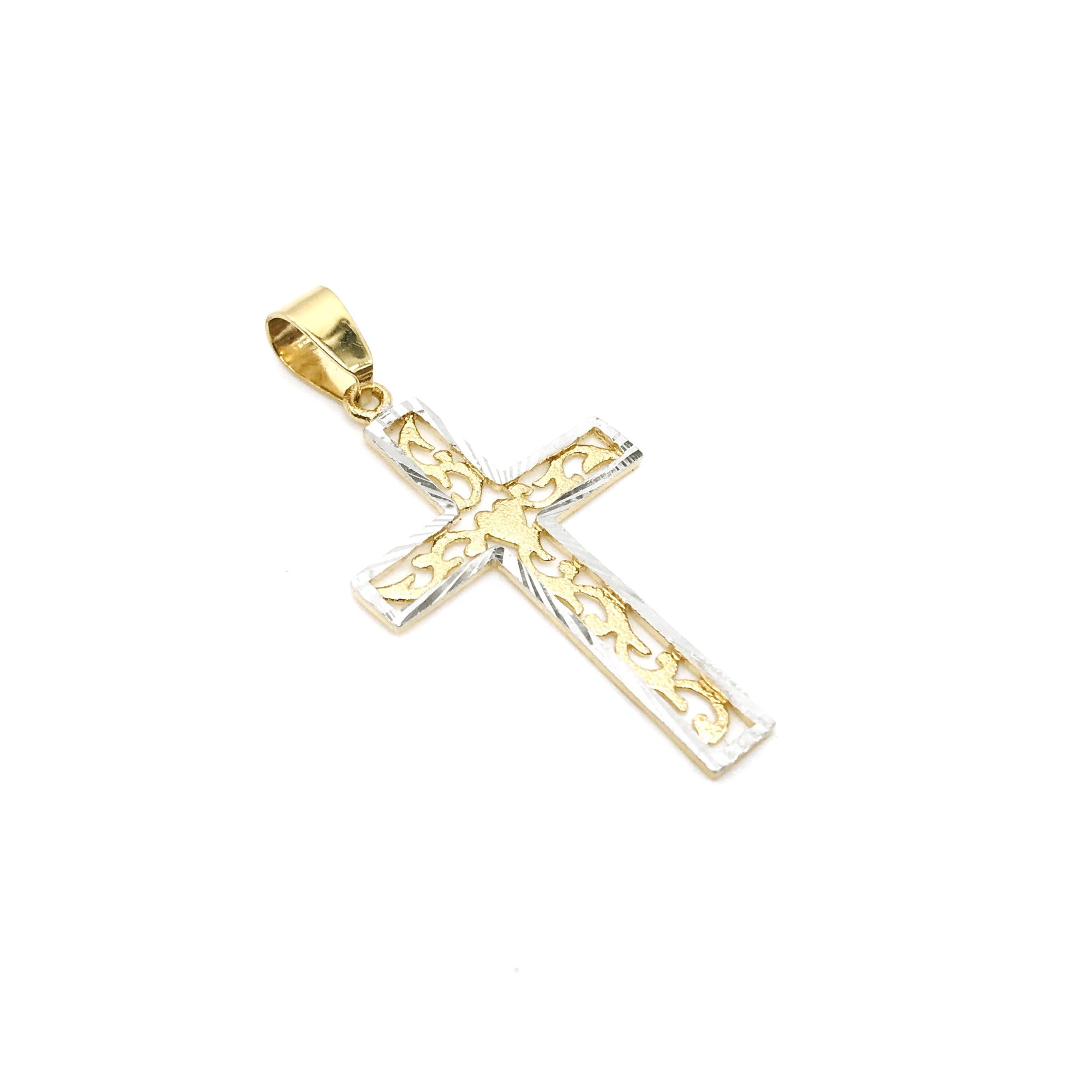 18K GOLD CAMMIE CROSS - HANDMADE IN ITALY