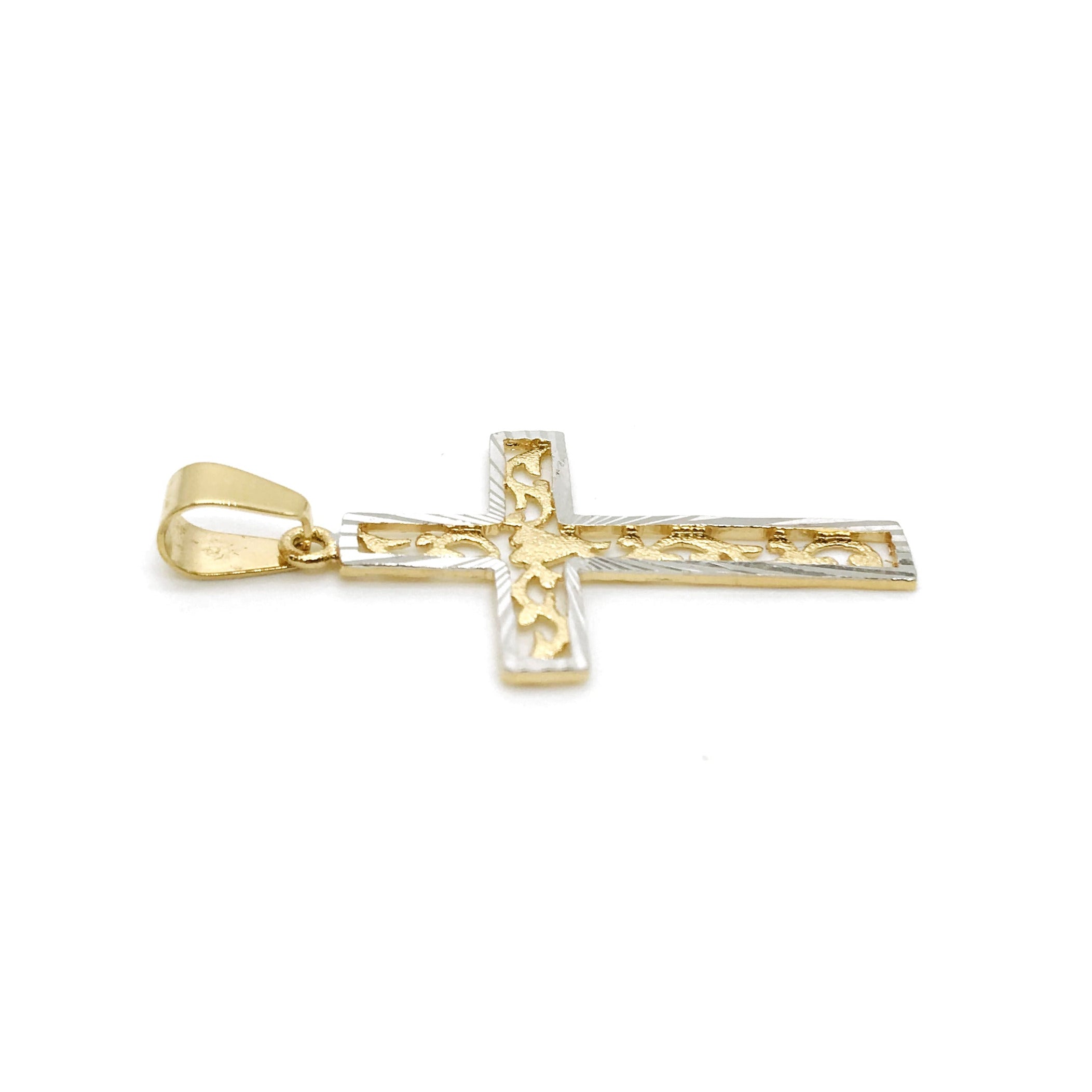 18K GOLD CAMMIE CROSS - HANDMADE IN ITALY