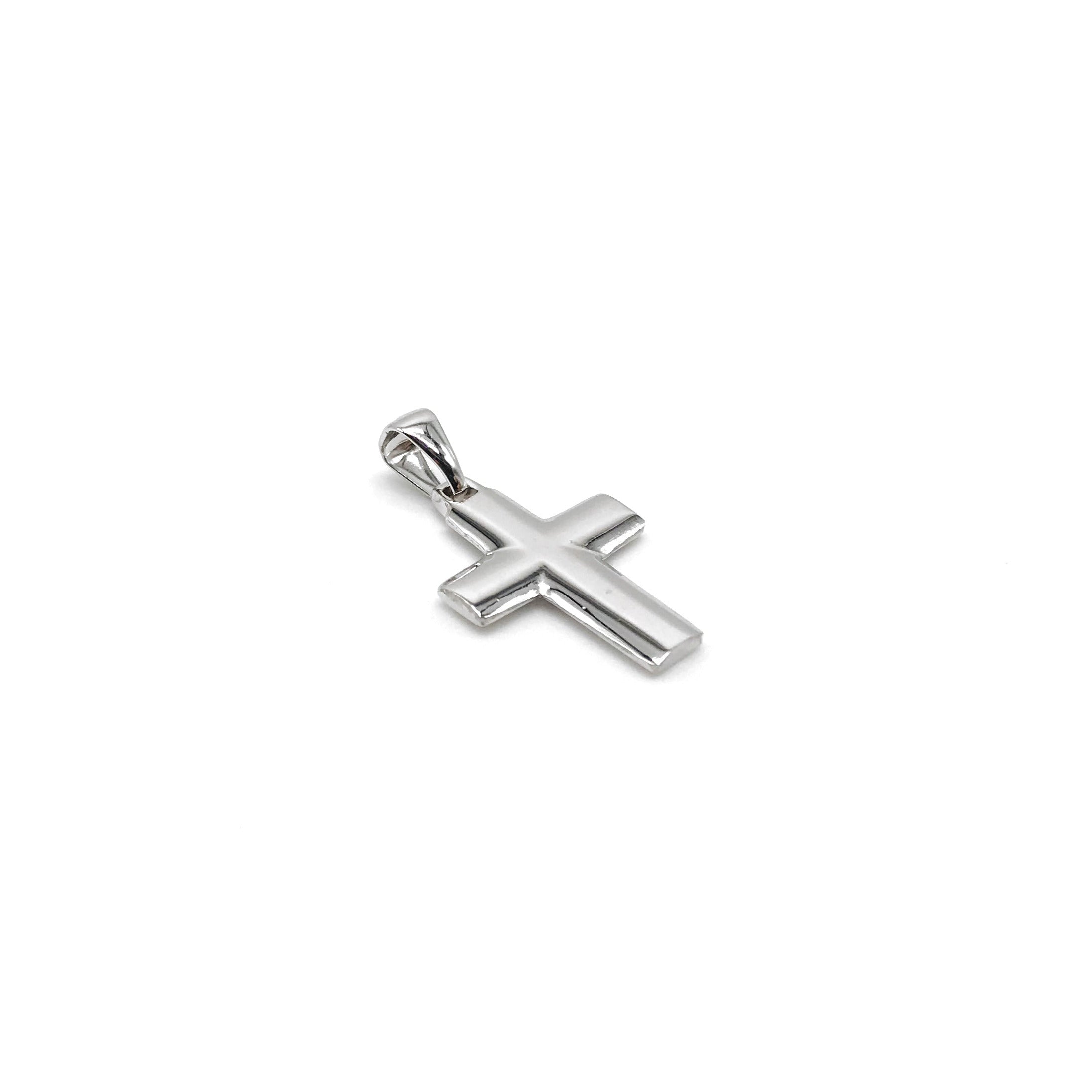 18K GOLD SNOWY CROSS - HANDMADE IN ITALY