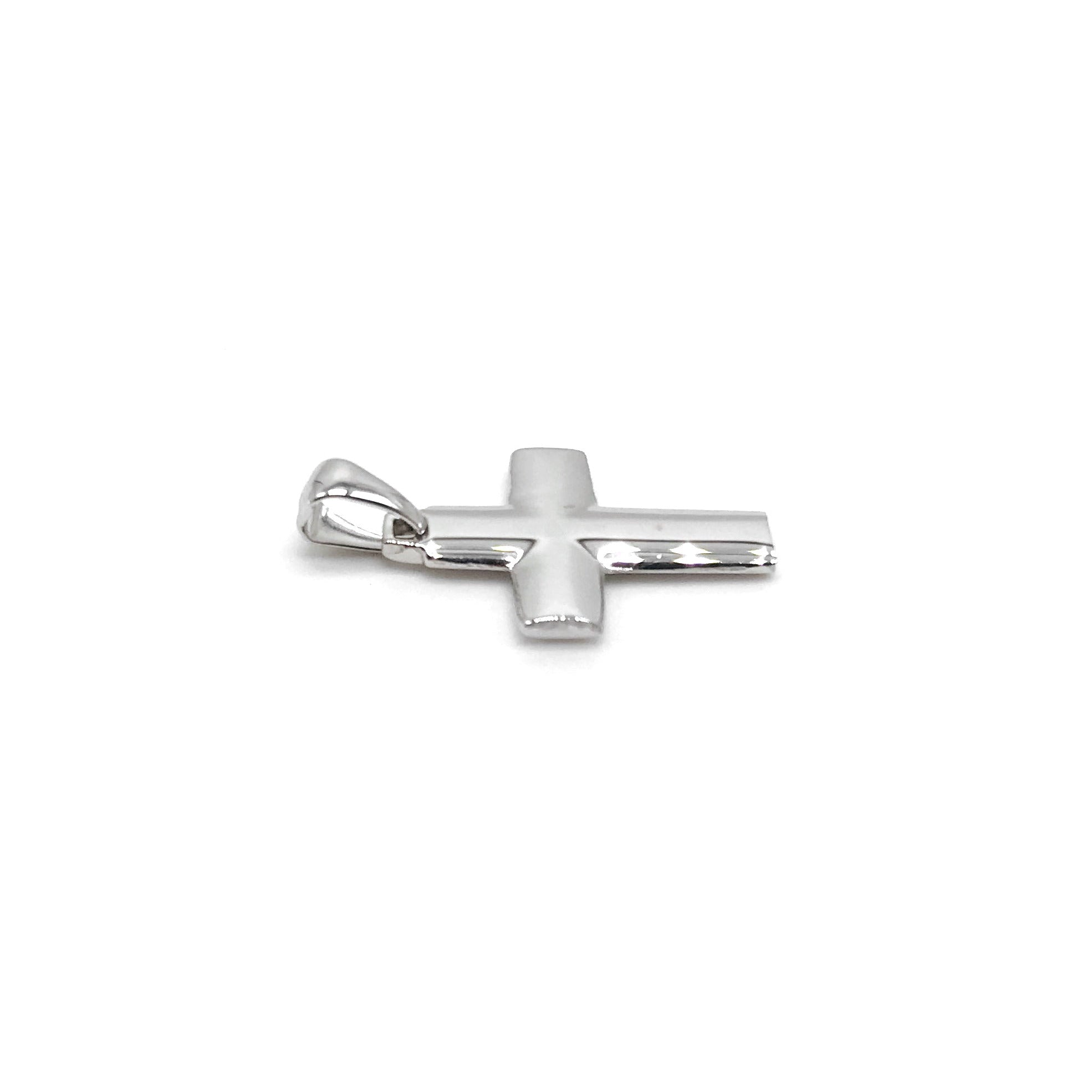 18K GOLD SNOWY CROSS - HANDMADE IN ITALY