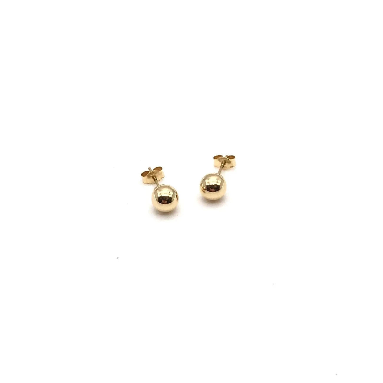 18K GOLD OBLO STUD EARRINGS - HANDMADE IN ITALY