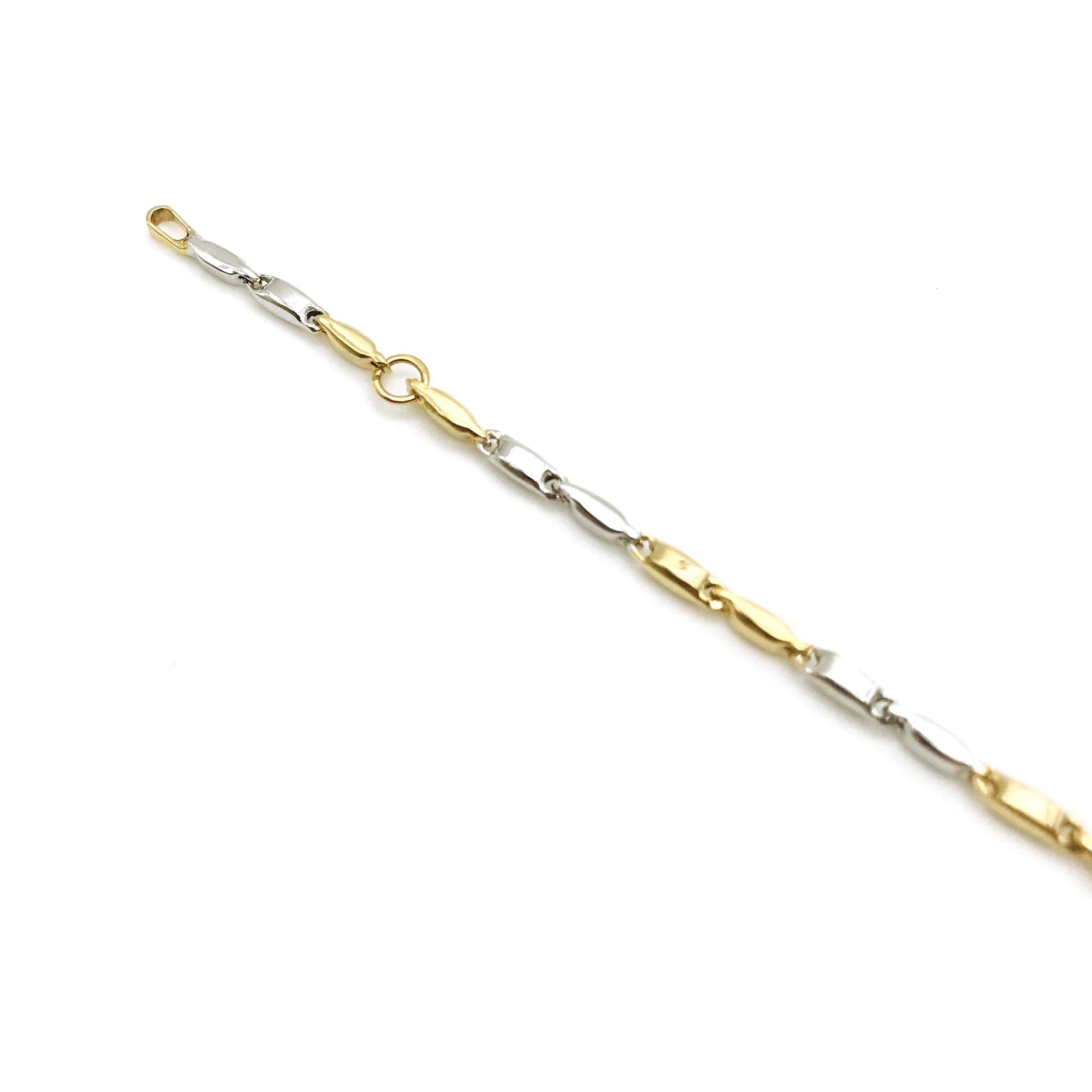 18K GOLD POSITANO BAR BRACELET - HANDMADE IN ITALY