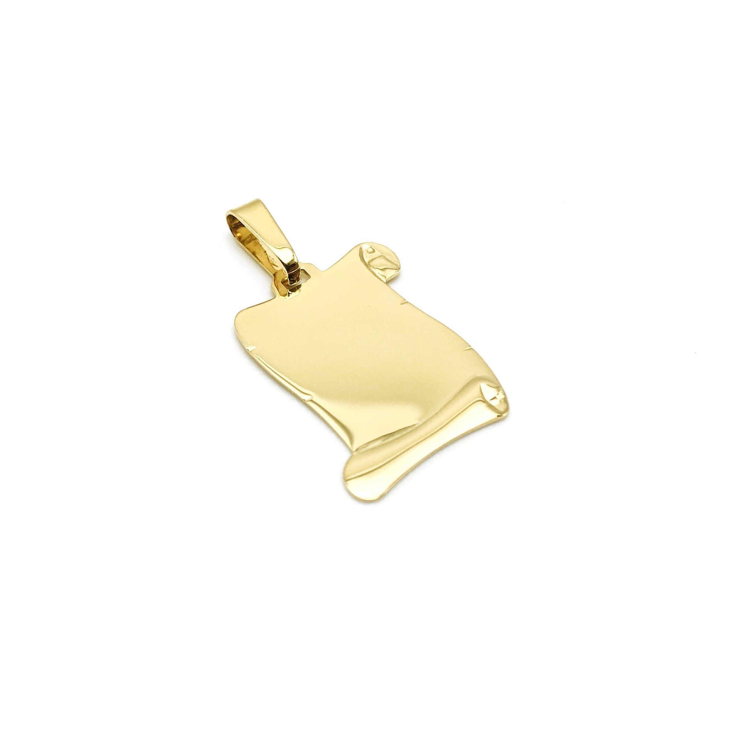 18K GOLD ALETA PAPER PENDANT - HANDMADE IN ITALY