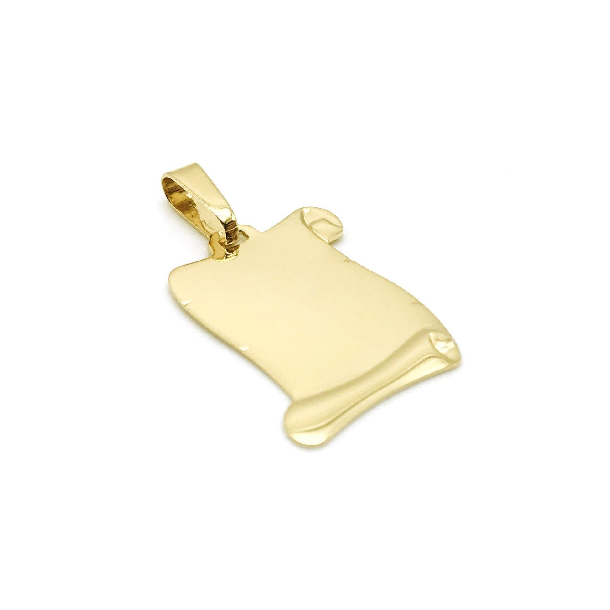 18K GOLD ALETA PAPER PENDANT - HANDMADE IN ITALY