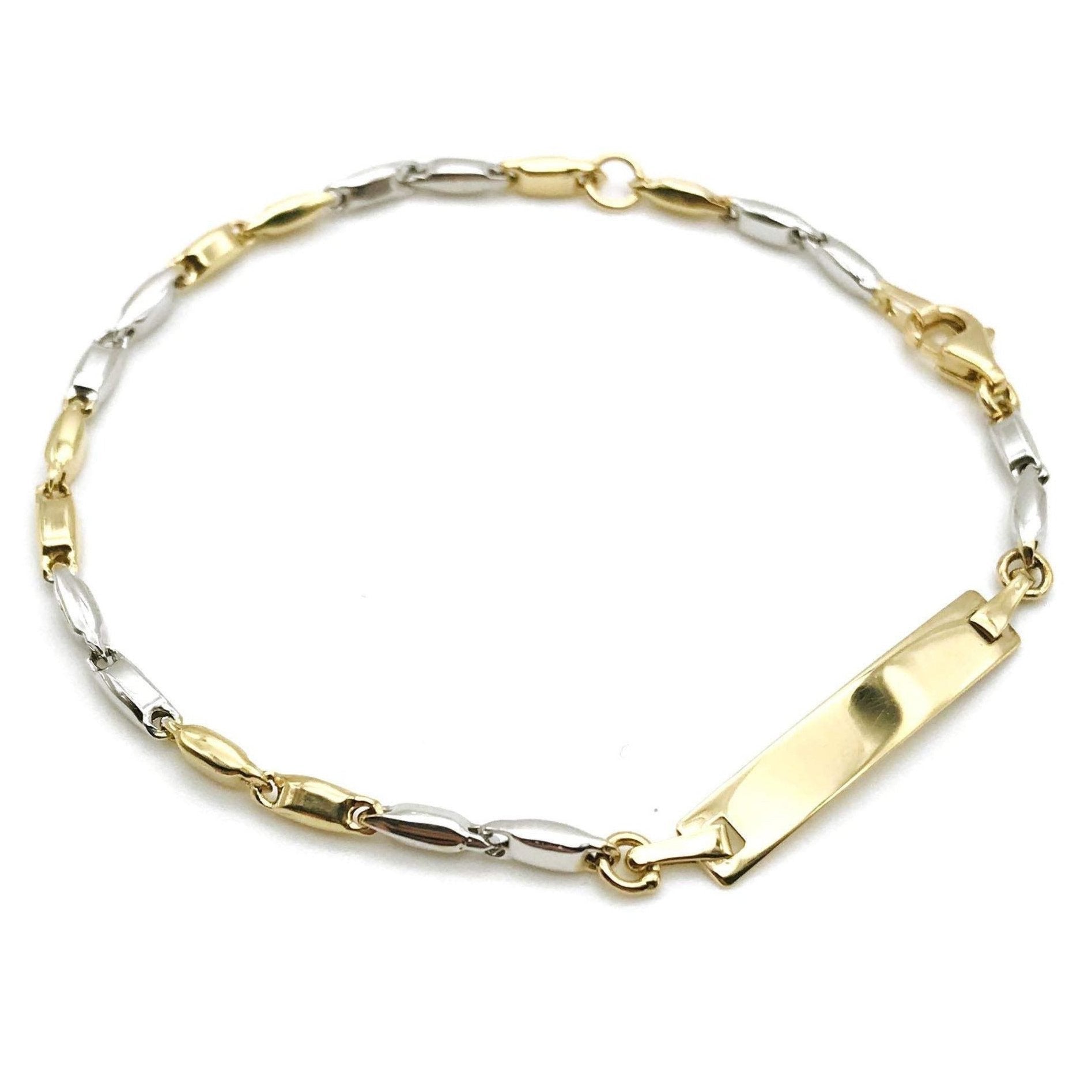18K GOLD POSITANO BAR BRACELET - HANDMADE IN ITALY
