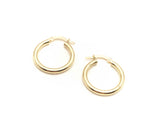 18K GOLD DIANA HOOP EARRINGS - HANDMADE IN ITALY