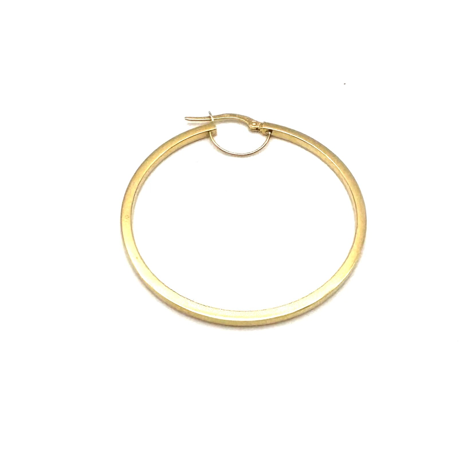 18K GOLD BOLZANO HOOP EARRINGS - HANDMADE IN ITALY
