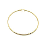 18K GOLD ABBEY LARGE HOOP EARRINGS - HANDMADE IN ITALY