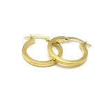 18K GOLD HOOP EARRINGS - HANDMADE IN ITALY