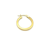 18K GOLD HOOP EARRINGS - HANDMADE IN ITALY