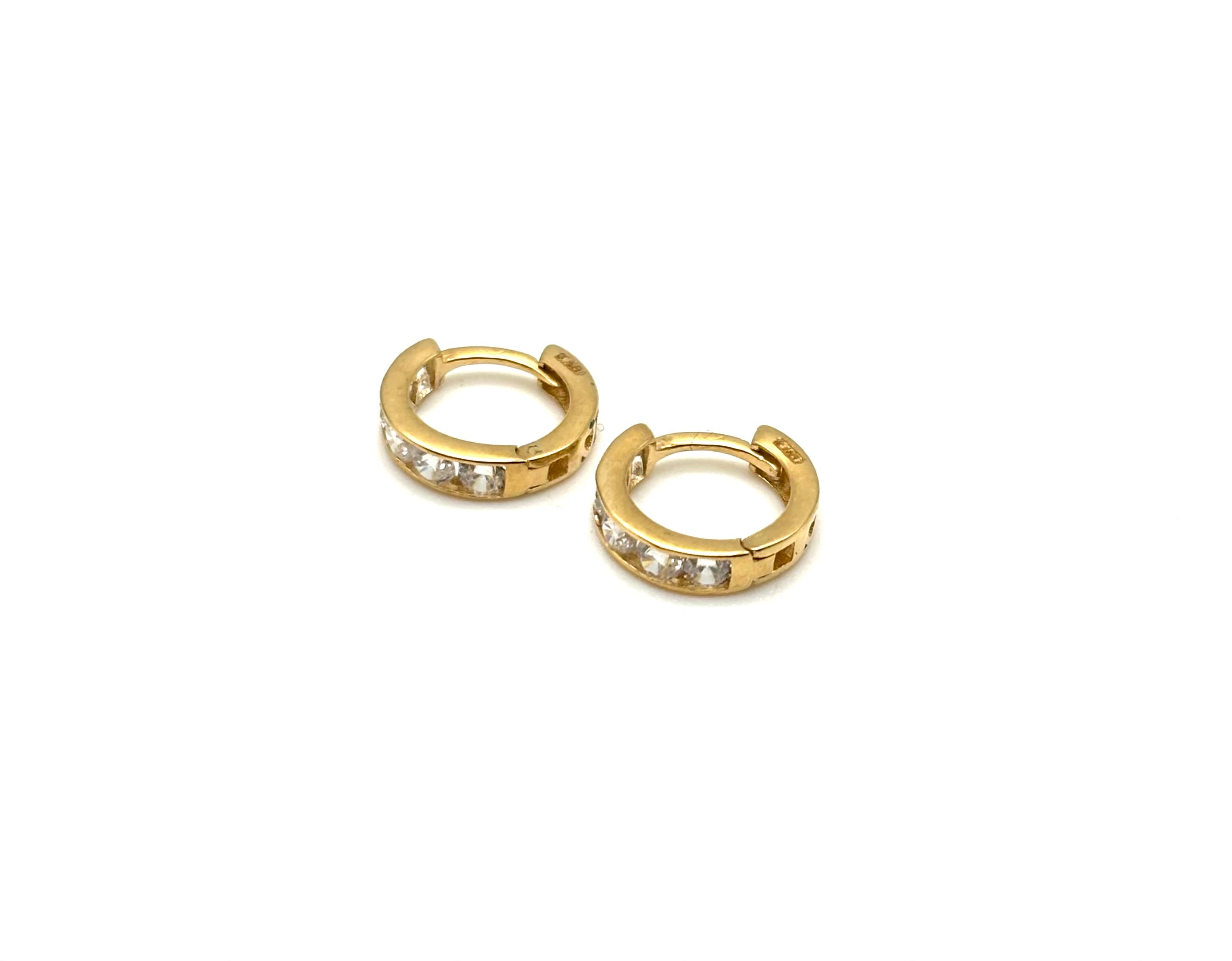 18K GOLD ORCIO HOOP EARRINGS - HANDMADE IN ITALY
