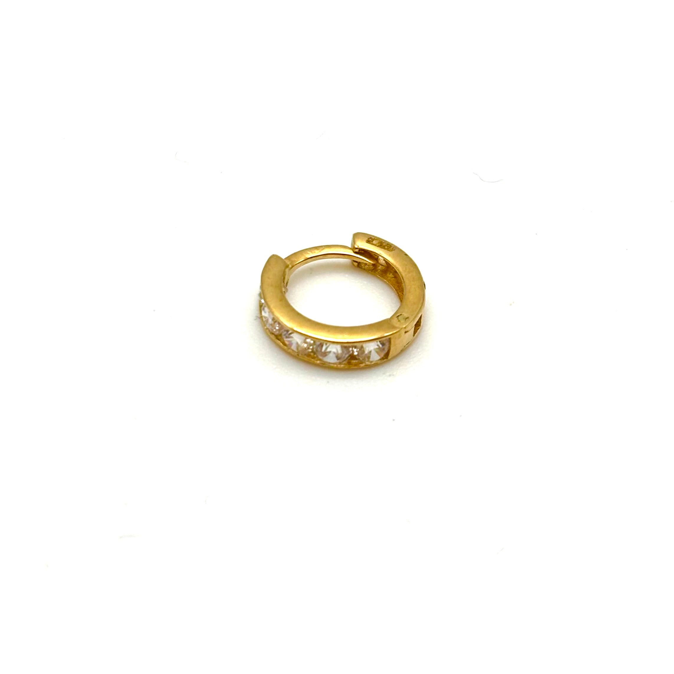 18K GOLD ORCIO HOOP EARRINGS - HANDMADE IN ITALY