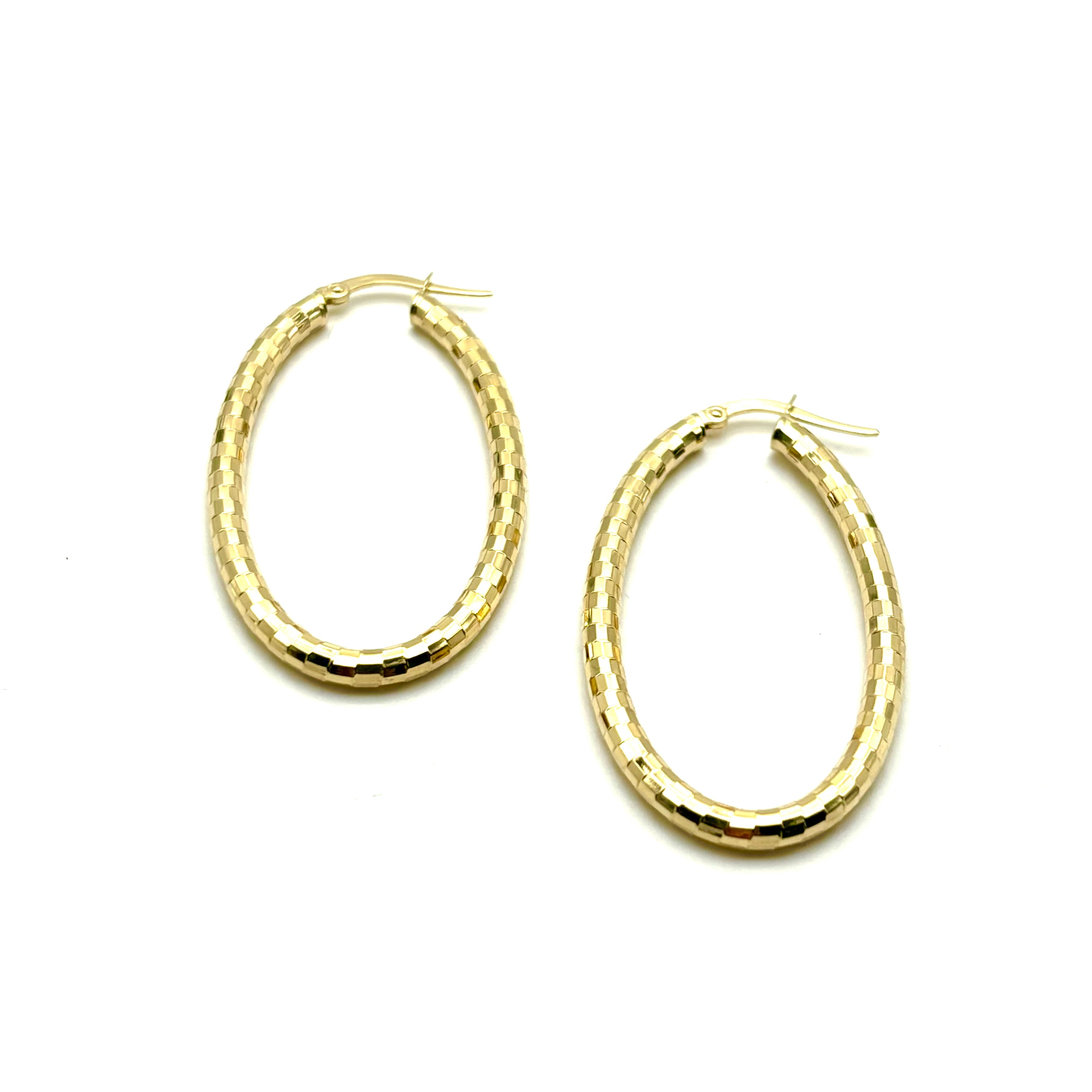 18K GOLD ADINA HOOP EARRINGS - HANDMADE IN ITALY