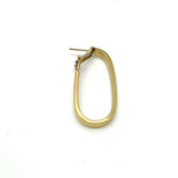 18K GOLD NY HOOP EARRINGS - HANDMADE IN ITALY