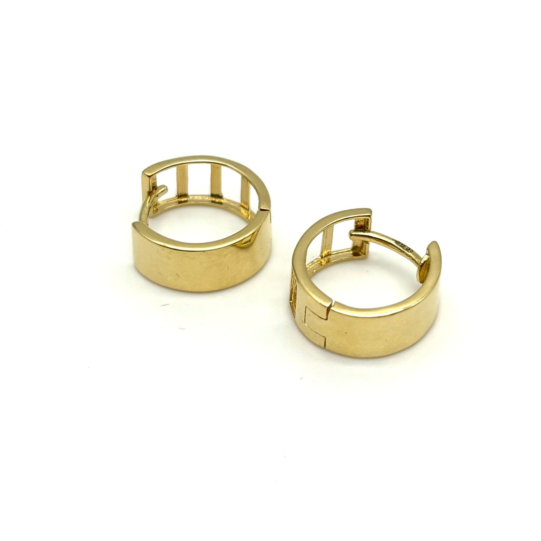 18K GOLD ALBERTA HOOP EARRINGS - HANDMADE IN ITALY