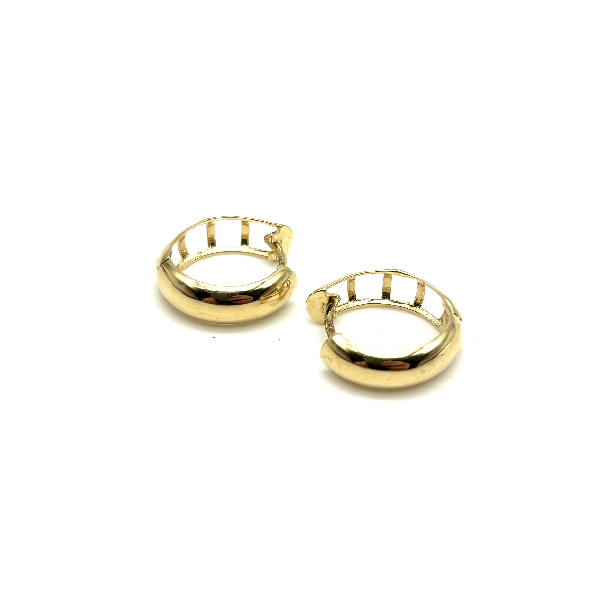 18K GOLD ANDREA HOOP EARRINGS - HANDMADE IN ITALY