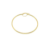 18K GOLD FIUME HOOP EARRINGS - HANDMADE IN ITALY