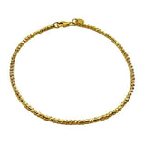 18K GOLD BEADED BRACELET - HANDMADE IN ITALY