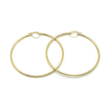 18K GOLD ALFREDA LARGE HOOP EARRINGS - HANDMADE IN ITALY