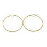 18K GOLD ALFREDA LARGE HOOP EARRINGS - HANDMADE IN ITALY